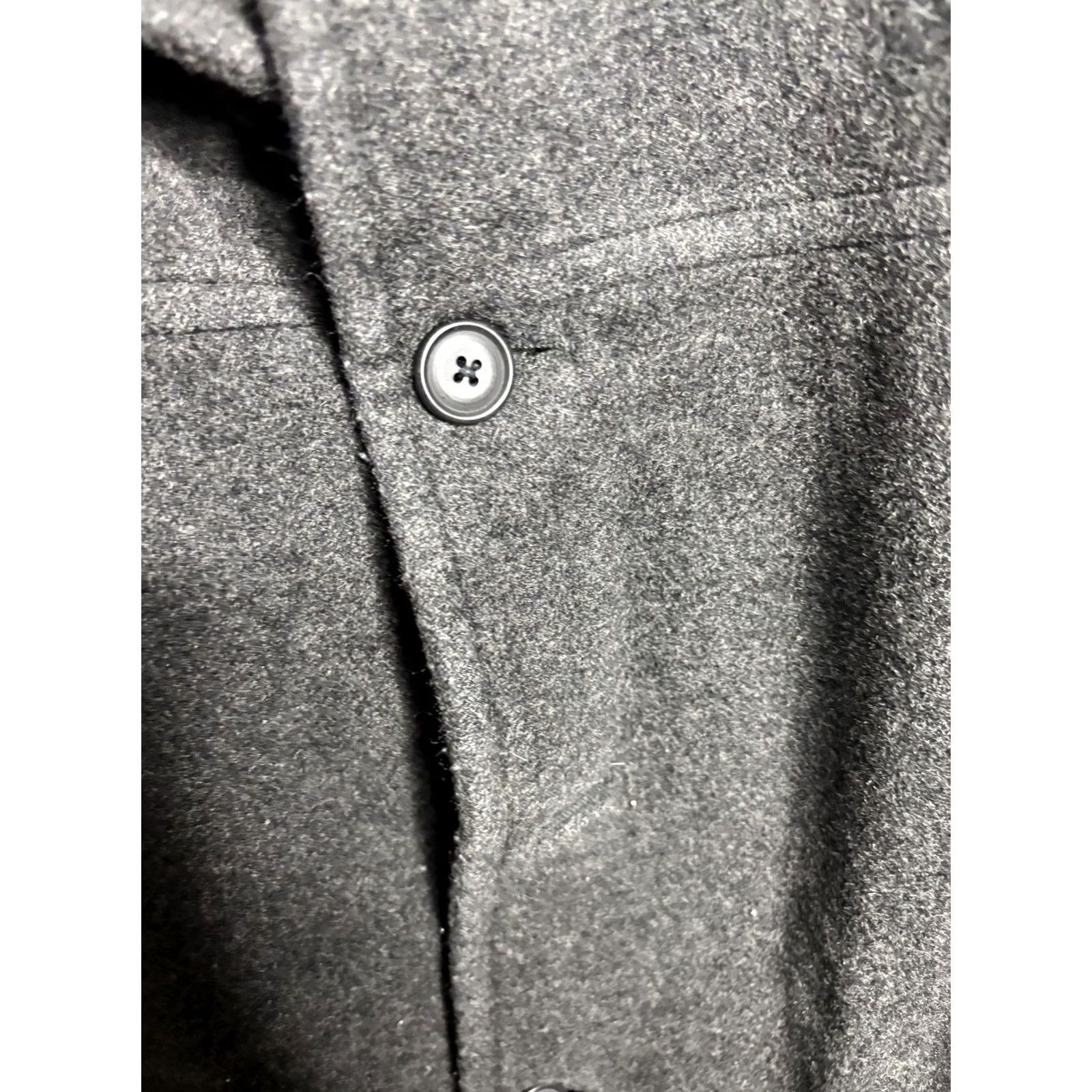 J.Crew J.Crew Wool Coat Mens XL Gray Thinsulate Quilted Button Front Overcoat Size US XL / EU 56 / 4 - 4 Thumbnail