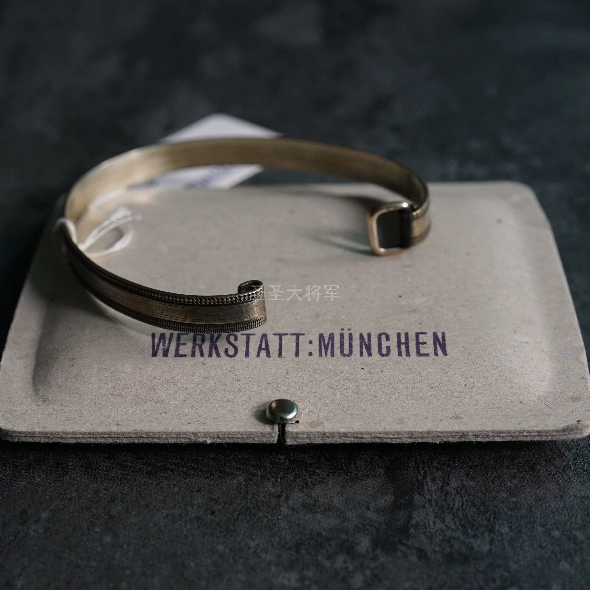 Werkstatt Munchen Werkstatt Munchen Flat Hammered S & L Logo Bracelet Size ONE SIZE - 5 Thumbnail