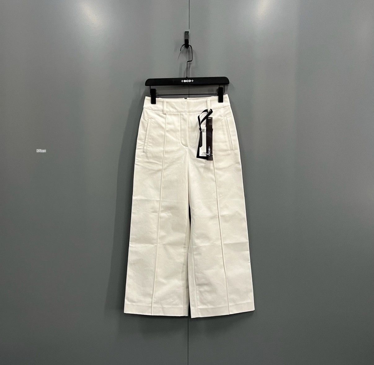 Hermes White Cropped Wide-Leg Pants Size 34 Size US 34 / EU 50 - 1 Thumbnail