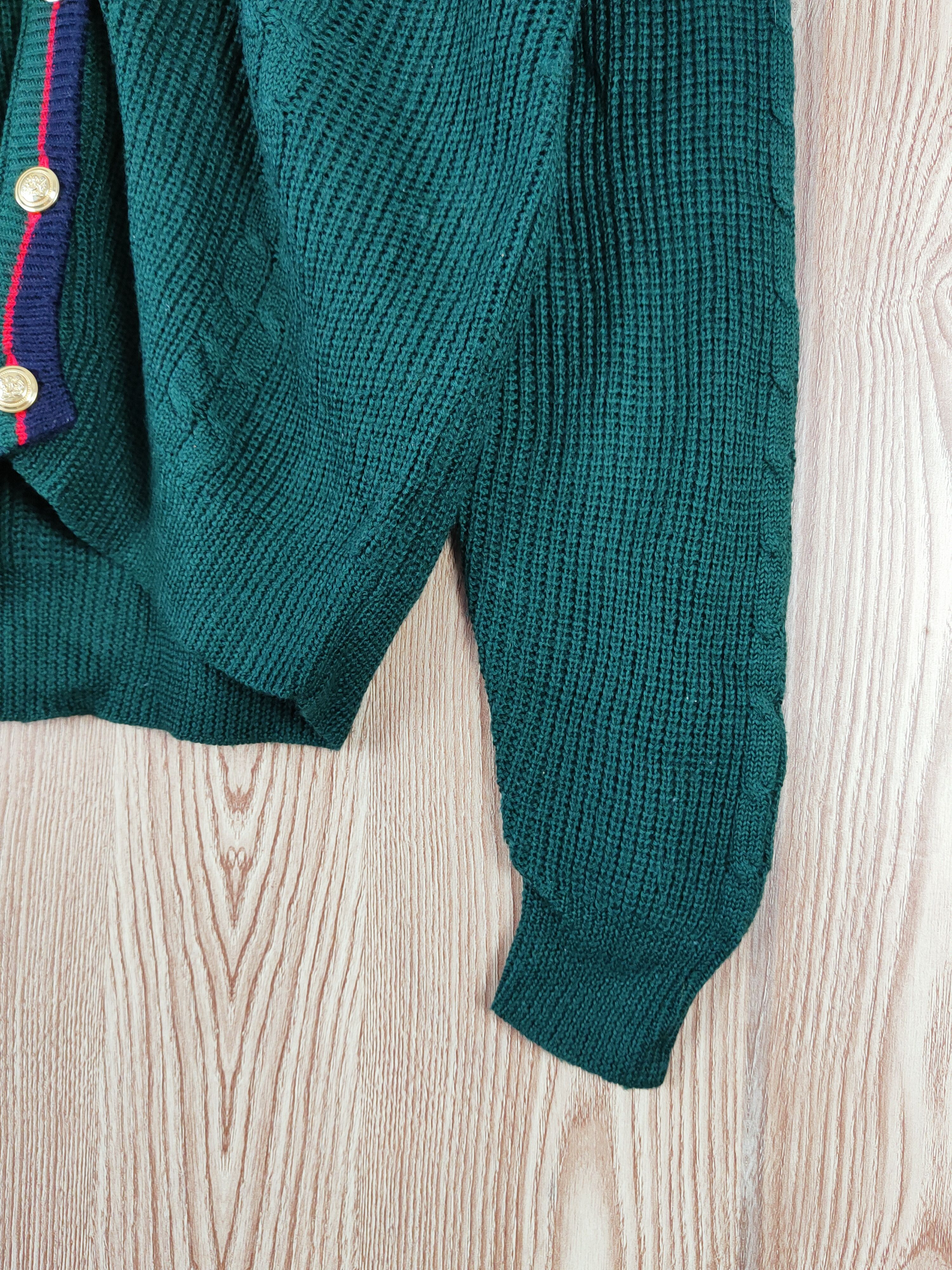 Japanese Brand Mariage Dark Green Knitwear Cardigan #W311 Size US M / EU 48-50 / 2 - 7 Thumbnail