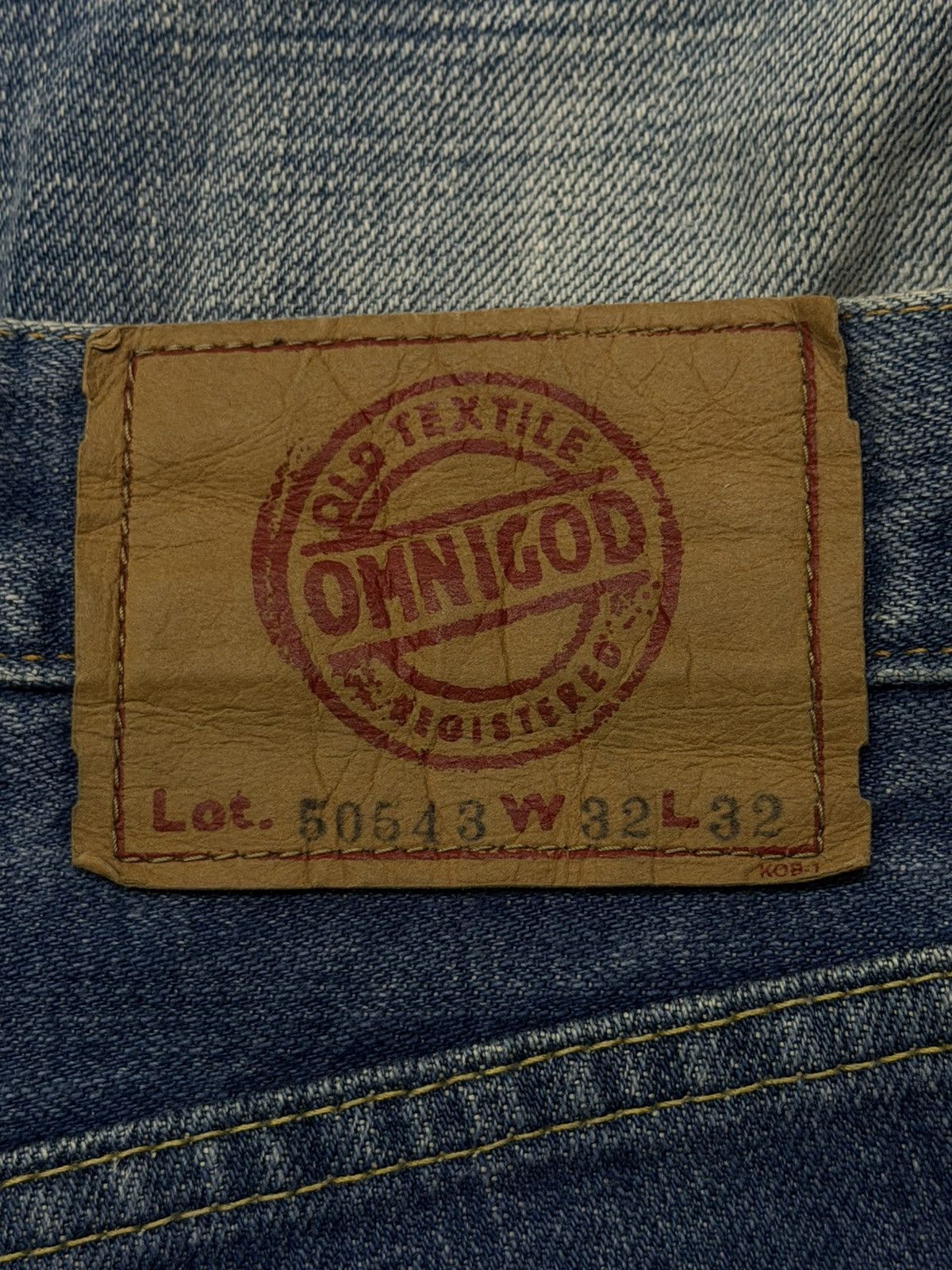 OMNIGOD Vintage 90s OMNIGOD Lot 50543 Japanese Denim Jeans | W33 Size US 33 - 15 Thumbnail