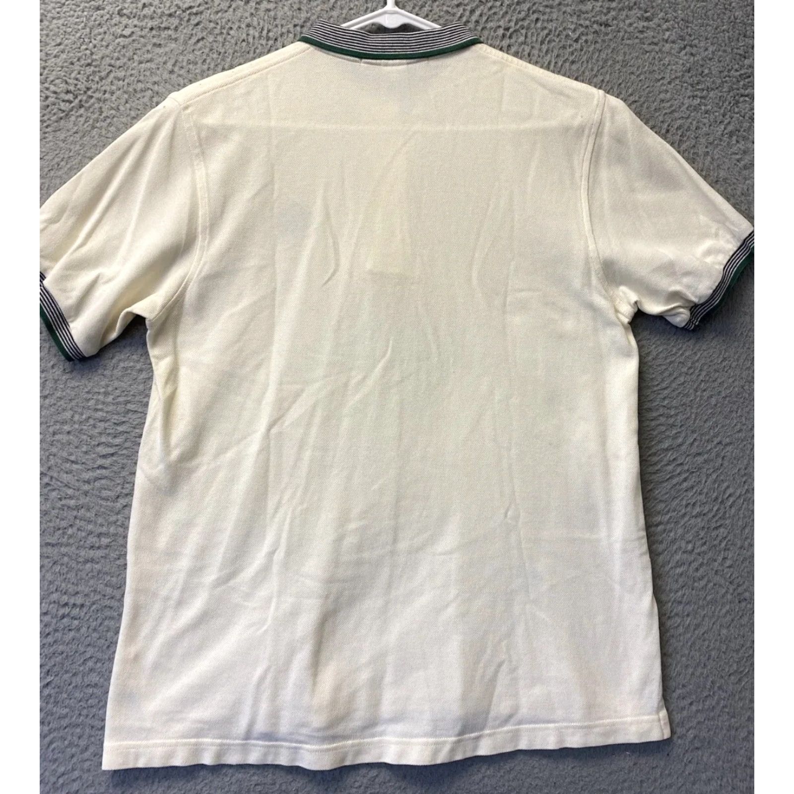 Izod VINTAGE Izod Club Women's Polo Shirt Medium Beige Short Sleeve Cotton 90s, Casual, Womens Size M / US 6-8 / IT 42-44 - 7 Thumbnail