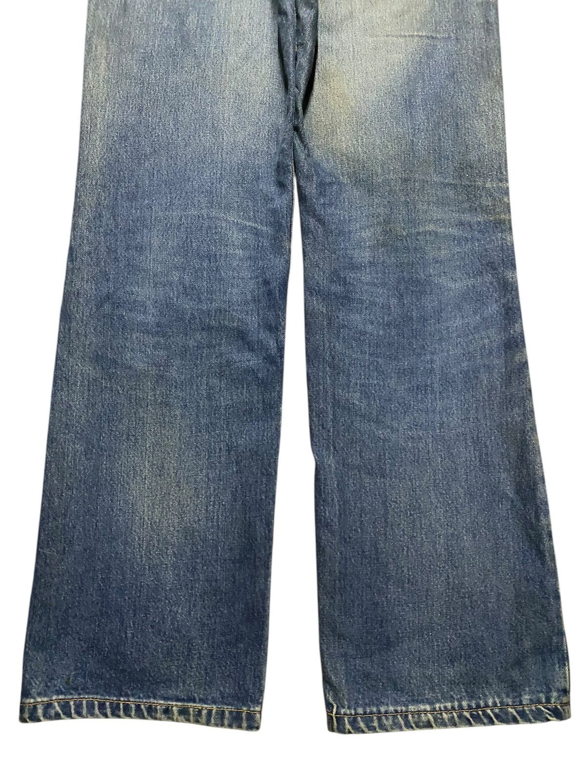 Vision Streetwear Vintage Japanese Brand Canvas Mud Wash Distressed Loose Jean Size US 31 - 6 Thumbnail
