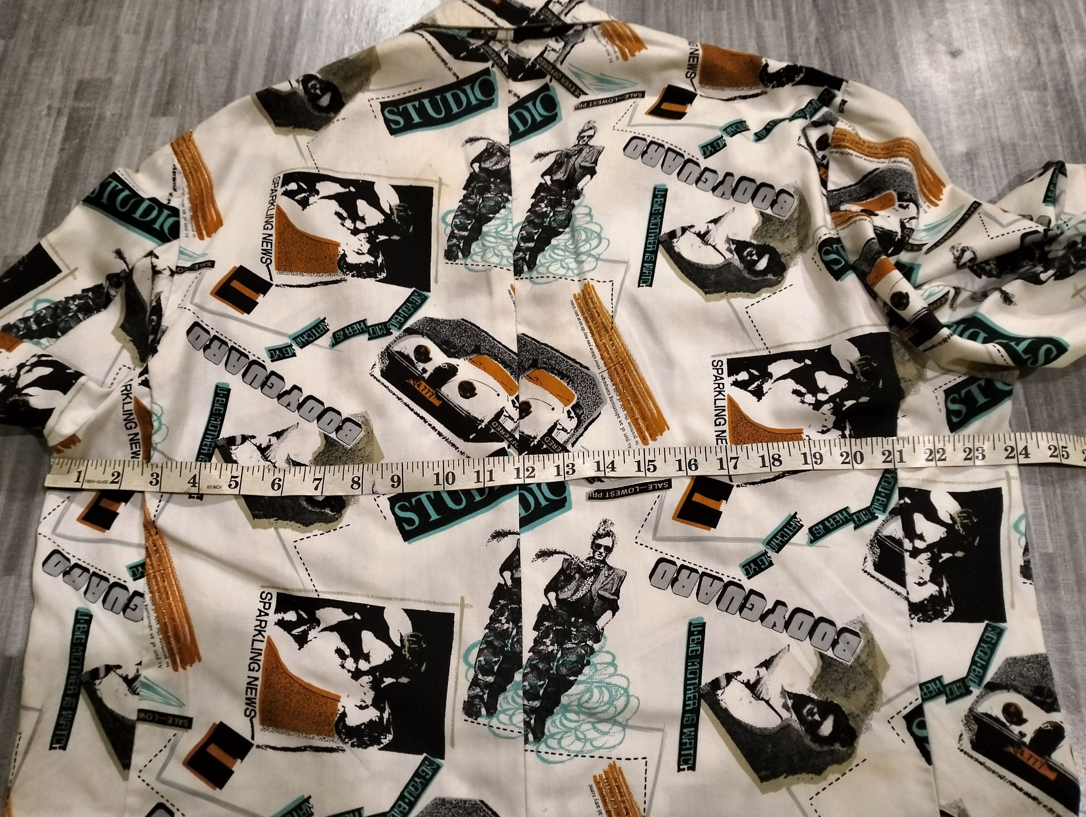 If Six Was Nine Japanese Brand Studio Bodyguard Full Print Blazer Jacket Size US L / EU 52-54 / 3 - 22 Thumbnail