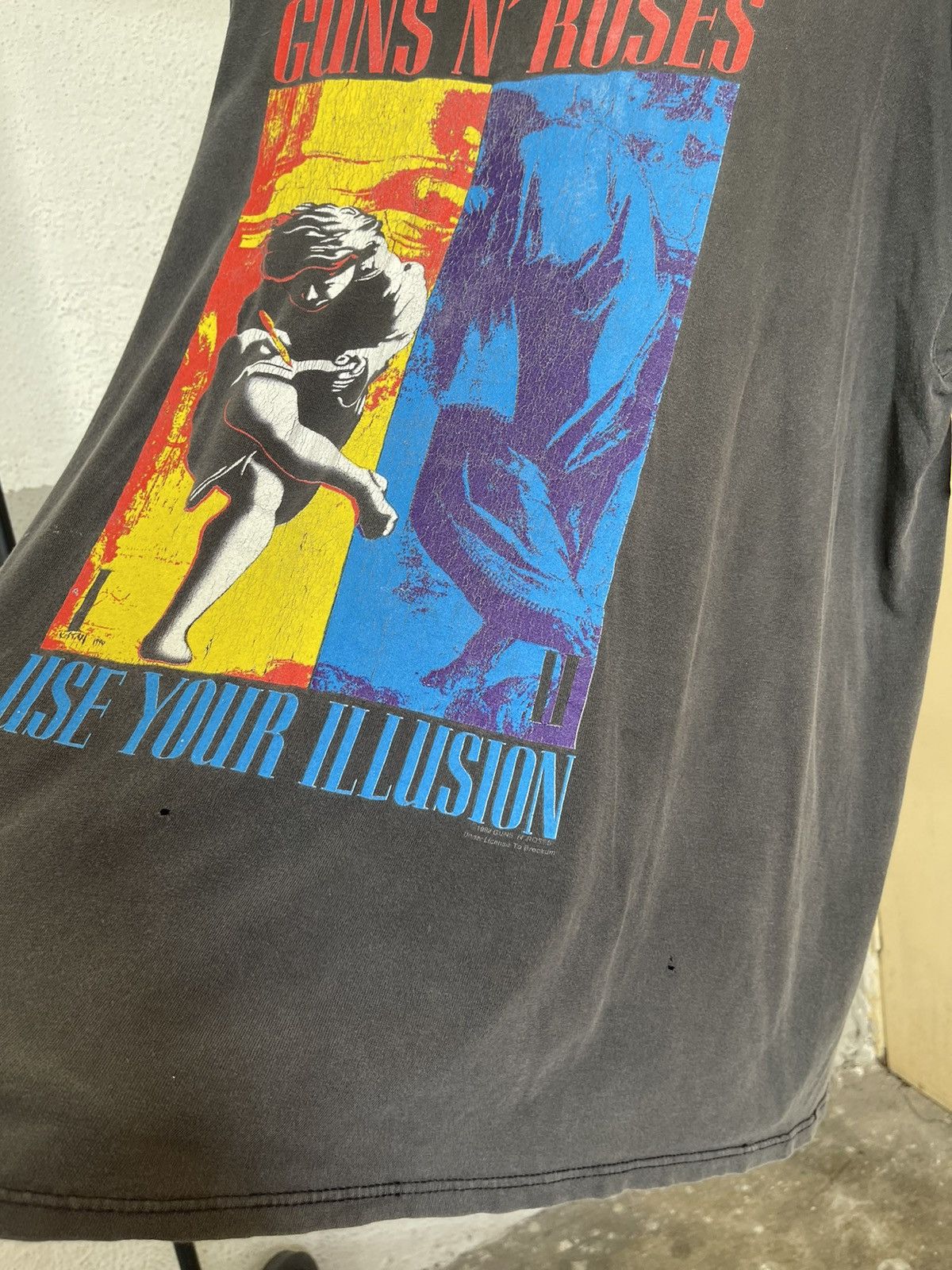 Vintage Vintage 1992 Guns N Roses Fashion Statement Faded Tee Size US XL / EU 56 / 4 - 5 Thumbnail