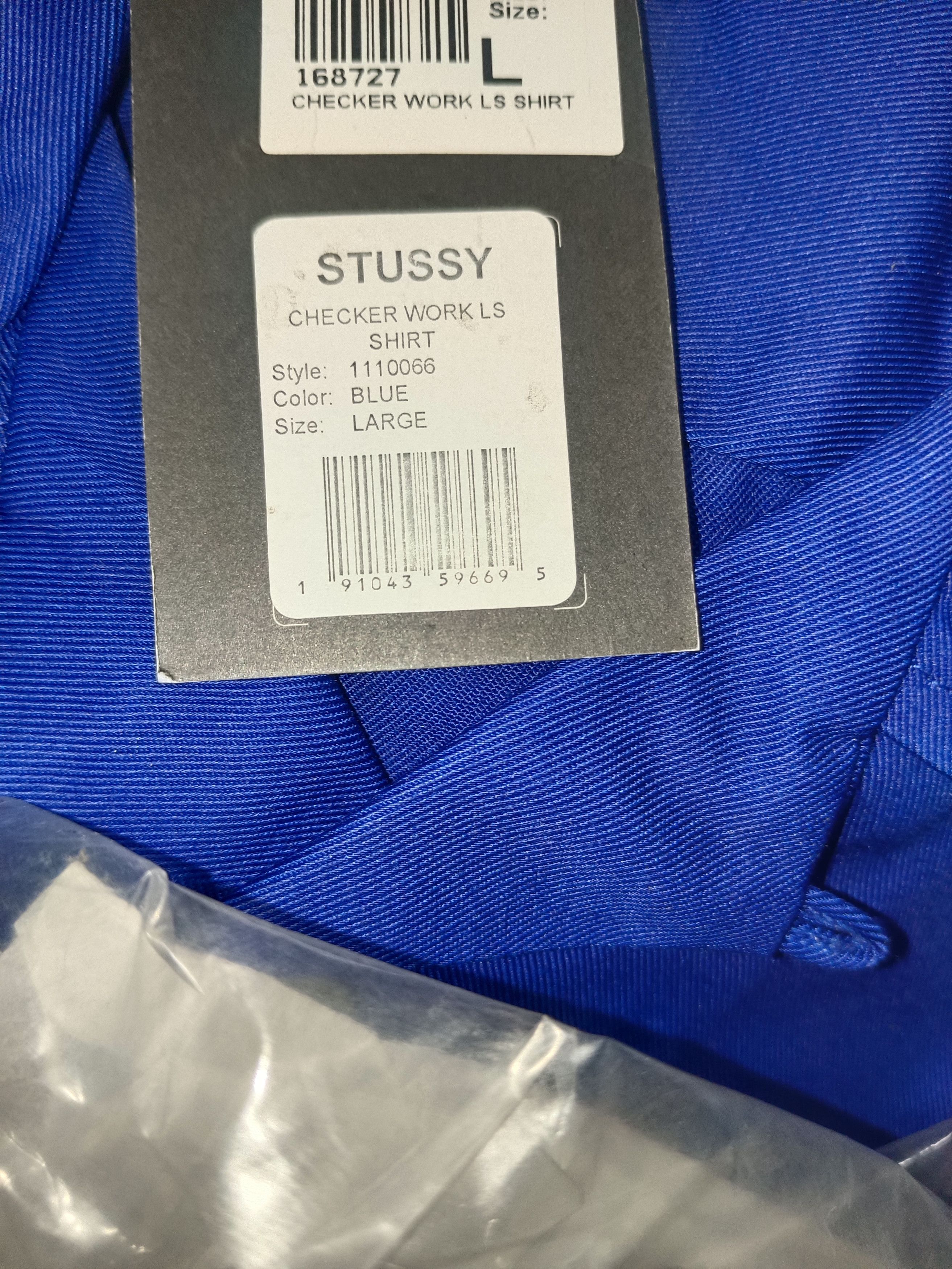 Stussy × Vintage Vintage Stussy Racing Checker Work LS Shirt Jacket Size US L / EU 52-54 / 3 - 9 Thumbnail