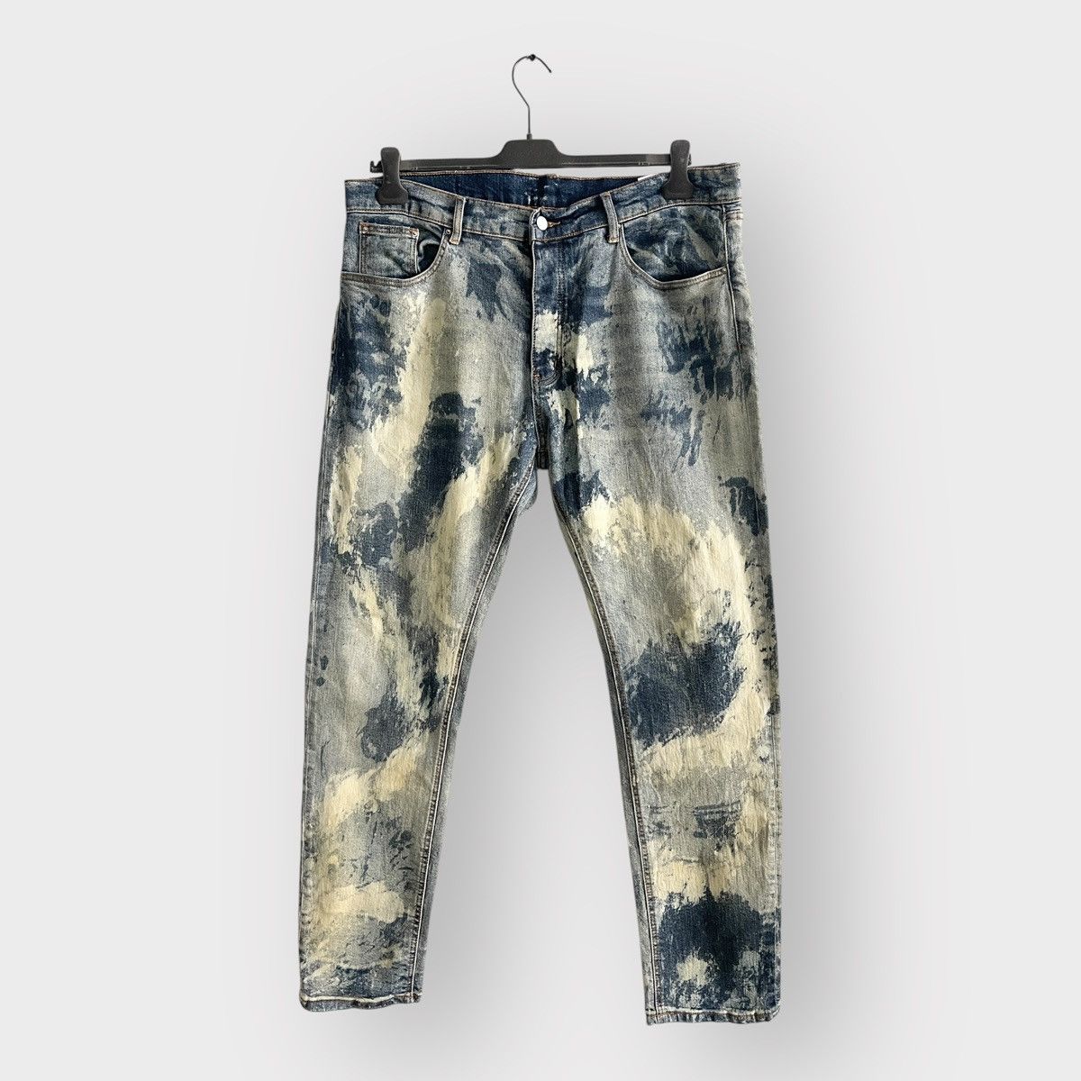Designer STEAL! MNML Crazy Paint Denim Jeans (size 38) Size US 38 / EU 54 - 1 Thumbnail