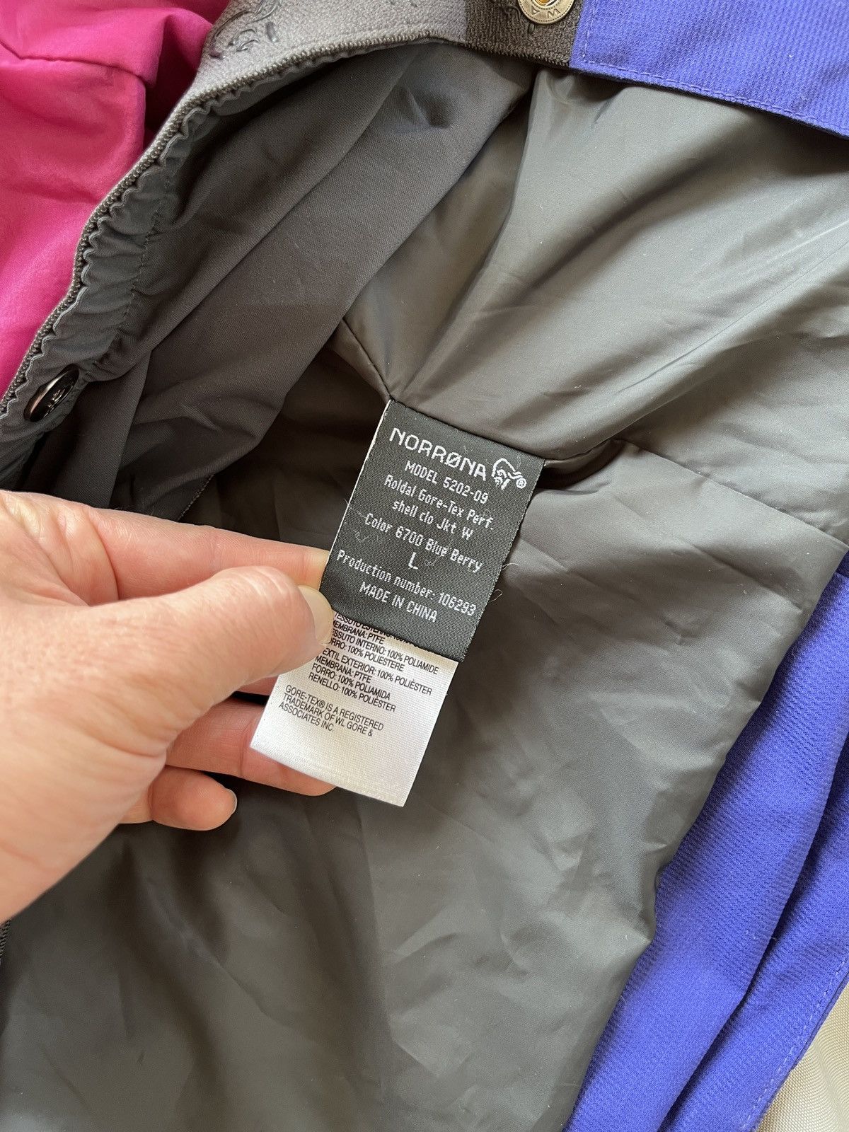 Norrona Norrona Roldal Gore-Tex Ski Outdoor Jacket Purple Size L / US 10 / IT 46 - 16 Thumbnail