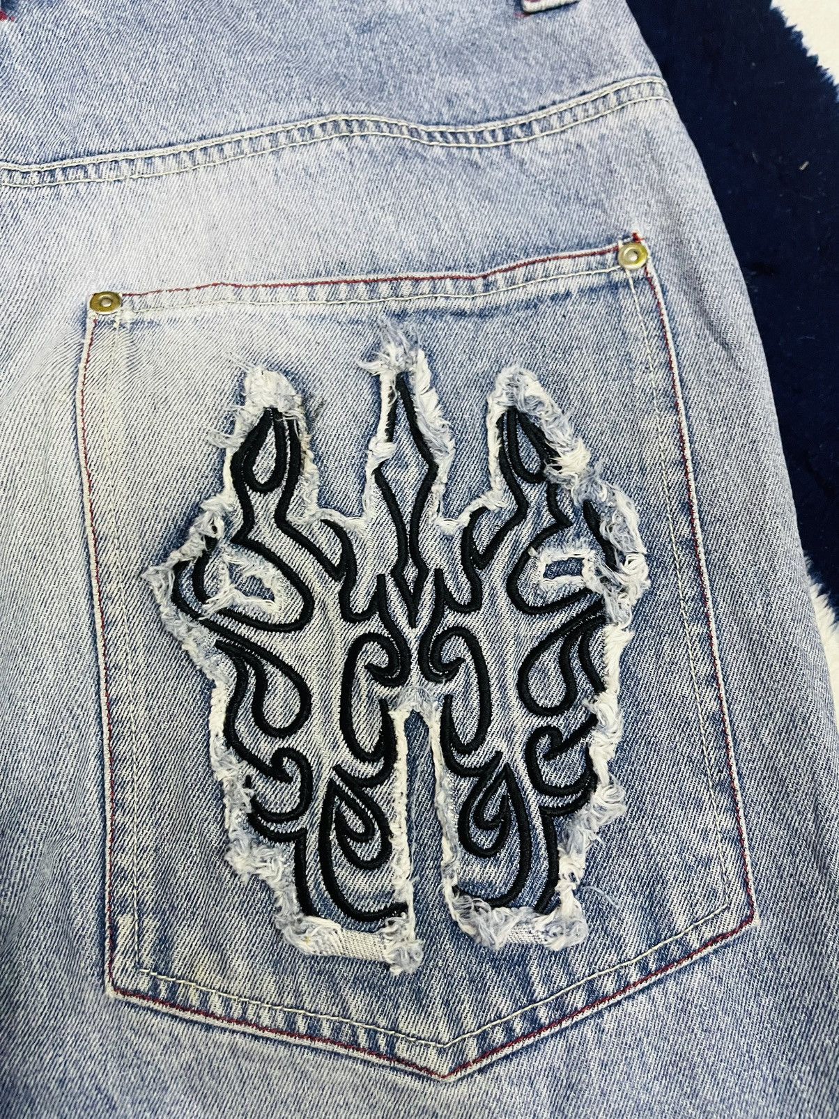 Japanese Brand Kakei Street Baggy Jeans (13) Size US 34 / EU 50 - 5 Thumbnail