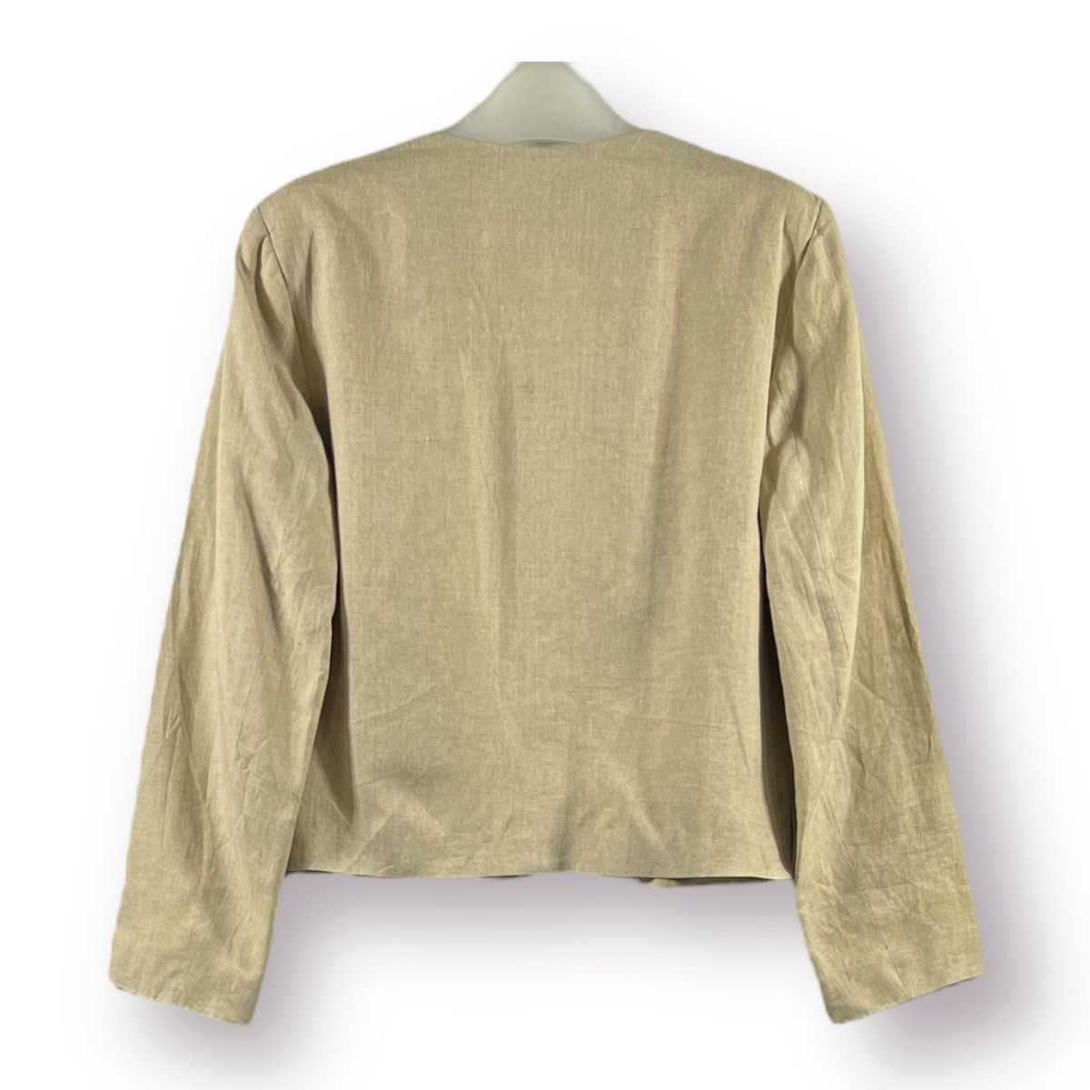 agnes b. 🔥 Vintage Agnes b Made in France Buttonless Crop Jacket Size M / US 6-8 / IT 42-44 - 8 Thumbnail