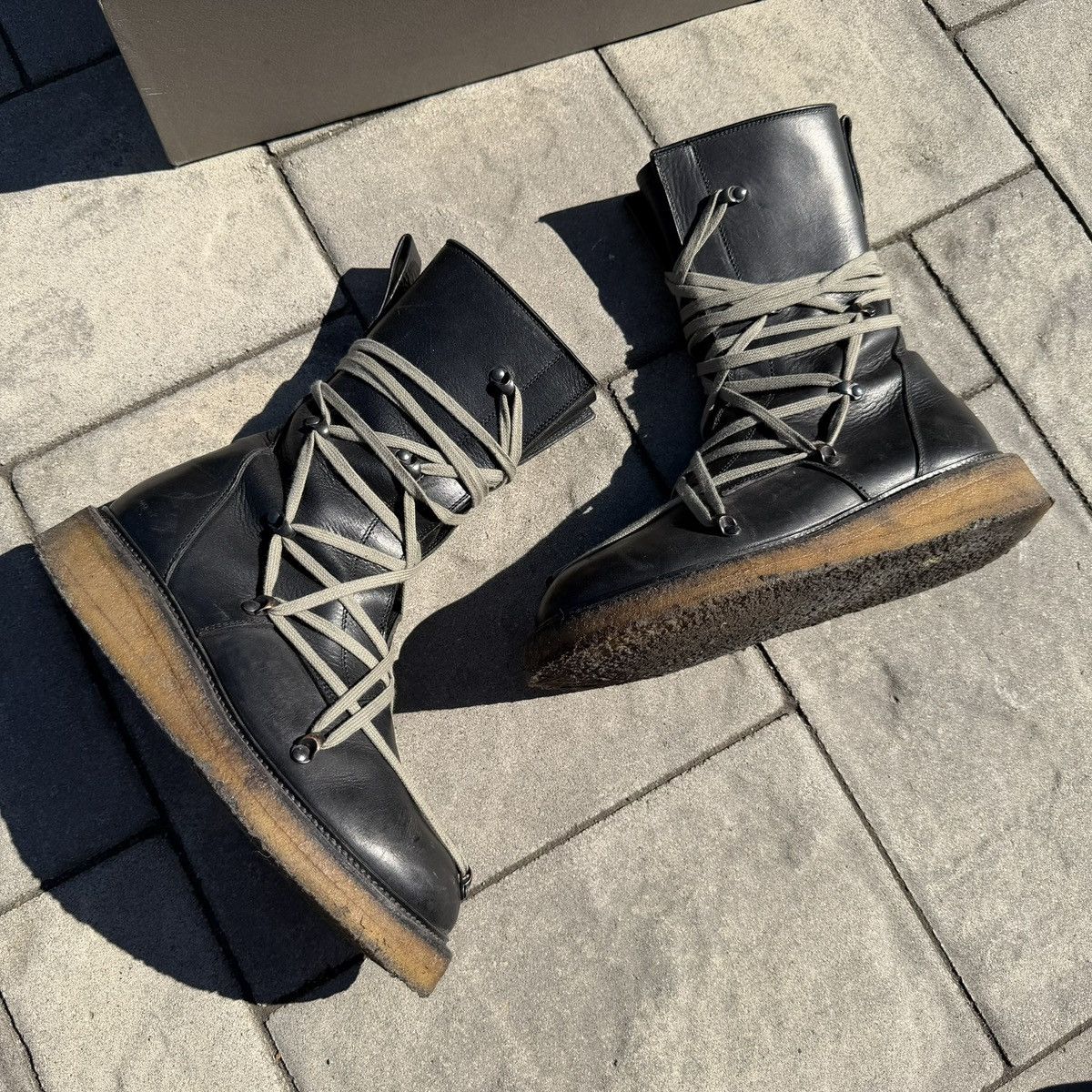Rick Owens SLIM CREEPER BOOTS | Grailed