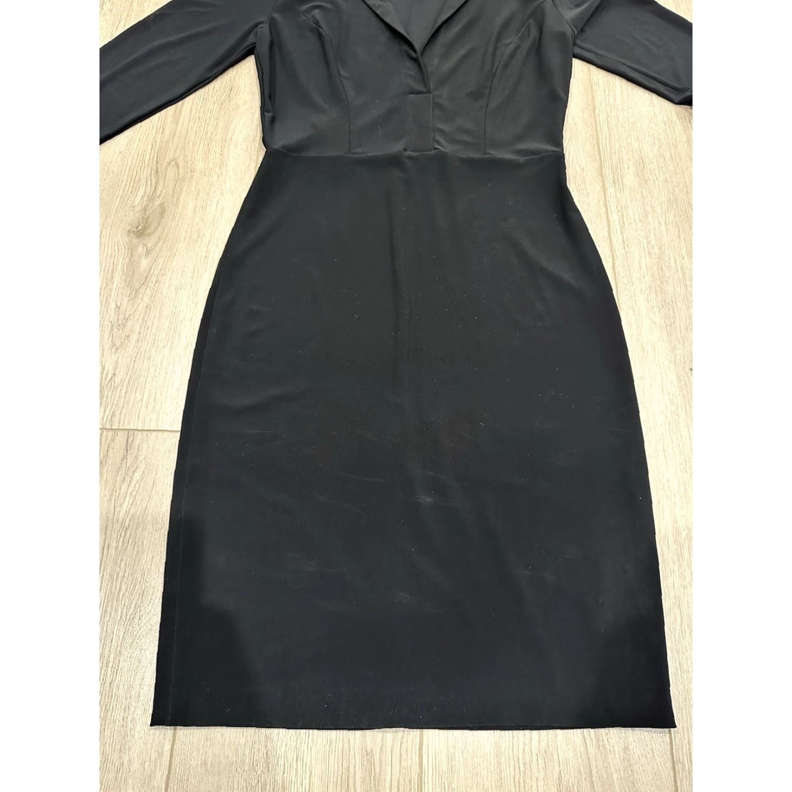 Everlast VINTAGE Norma Kamali x Everlast Dress Women Long Sleeve Black Size S (Small) Size S / US 4 / IT 40 - 4 Thumbnail