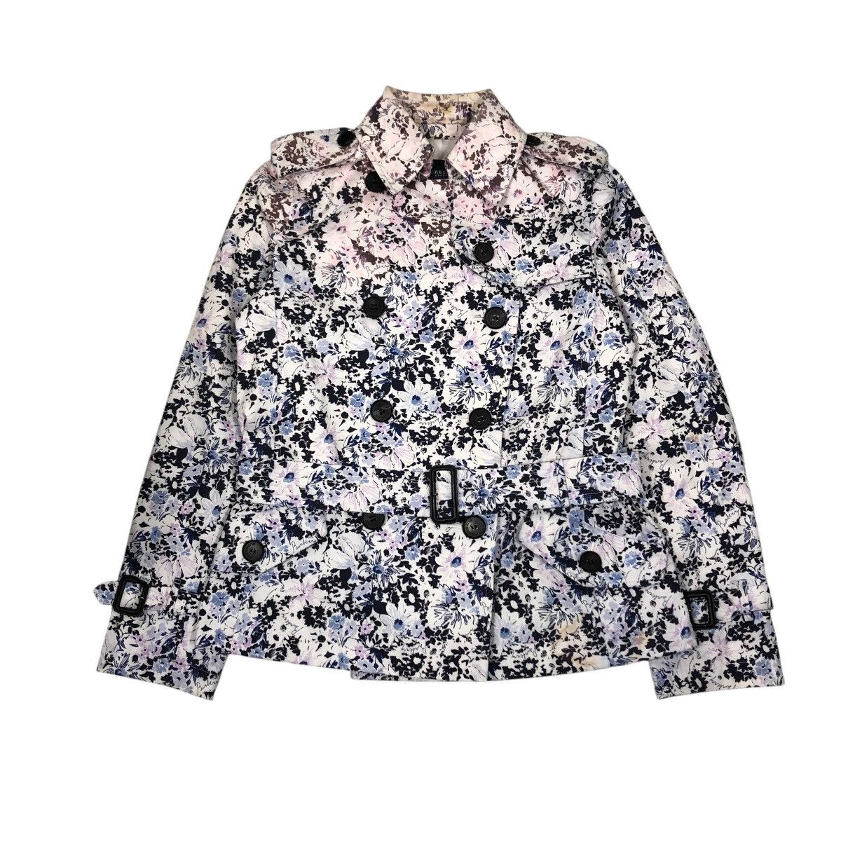 Burberry 🔥VINTAGE CHORE JACKET BURBERRY LONDON FLORAL FULL PRINT Size US S / EU 44-46 / 1 - 1 Thumbnail