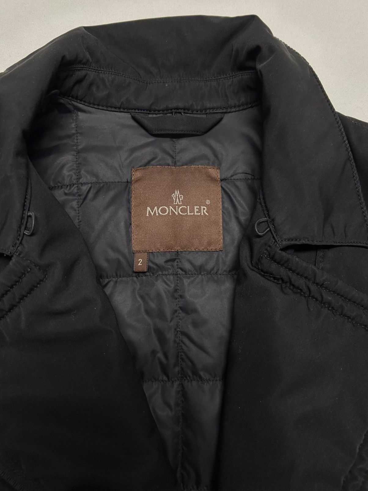 Moncler 2006 Leather Detailed Biker Jacket Size US M / EU 48-50 / 2 - 5 Thumbnail