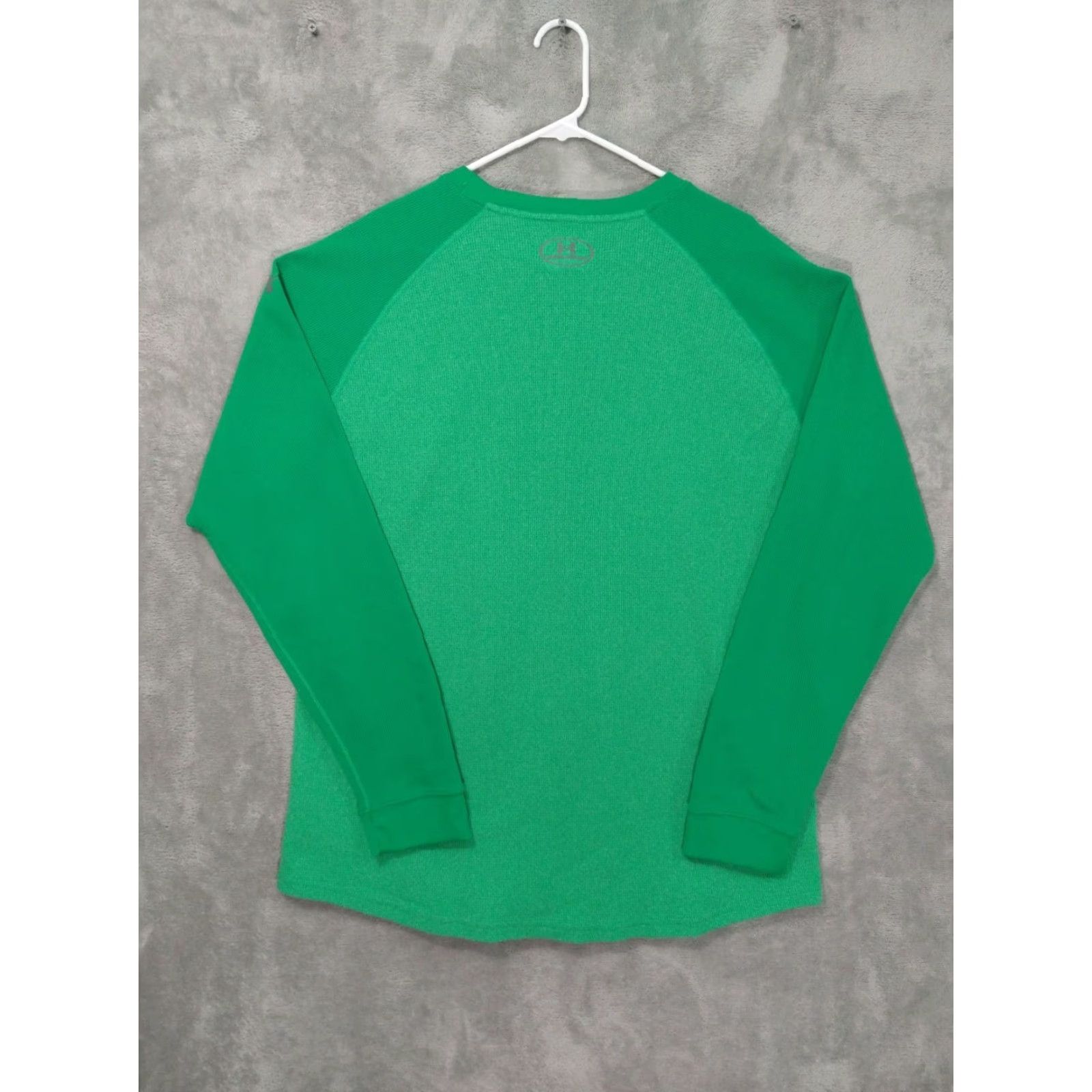 Under Armour Under Armour Shirt Mens 2XL Green Thermal Waffle Knit Crew Neck Pullover Casual / Activewear / Regular / Green / Under Armour / Mens Size US XXL / EU 58 / 5 - 2 Thumbnail