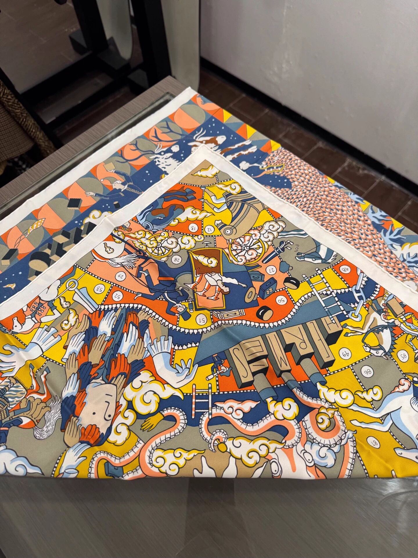 Hermes Hermes Epic Cartoon Silk Scarf 70x70cm New w/ Box & Tags Size ONE SIZE - 5 Thumbnail