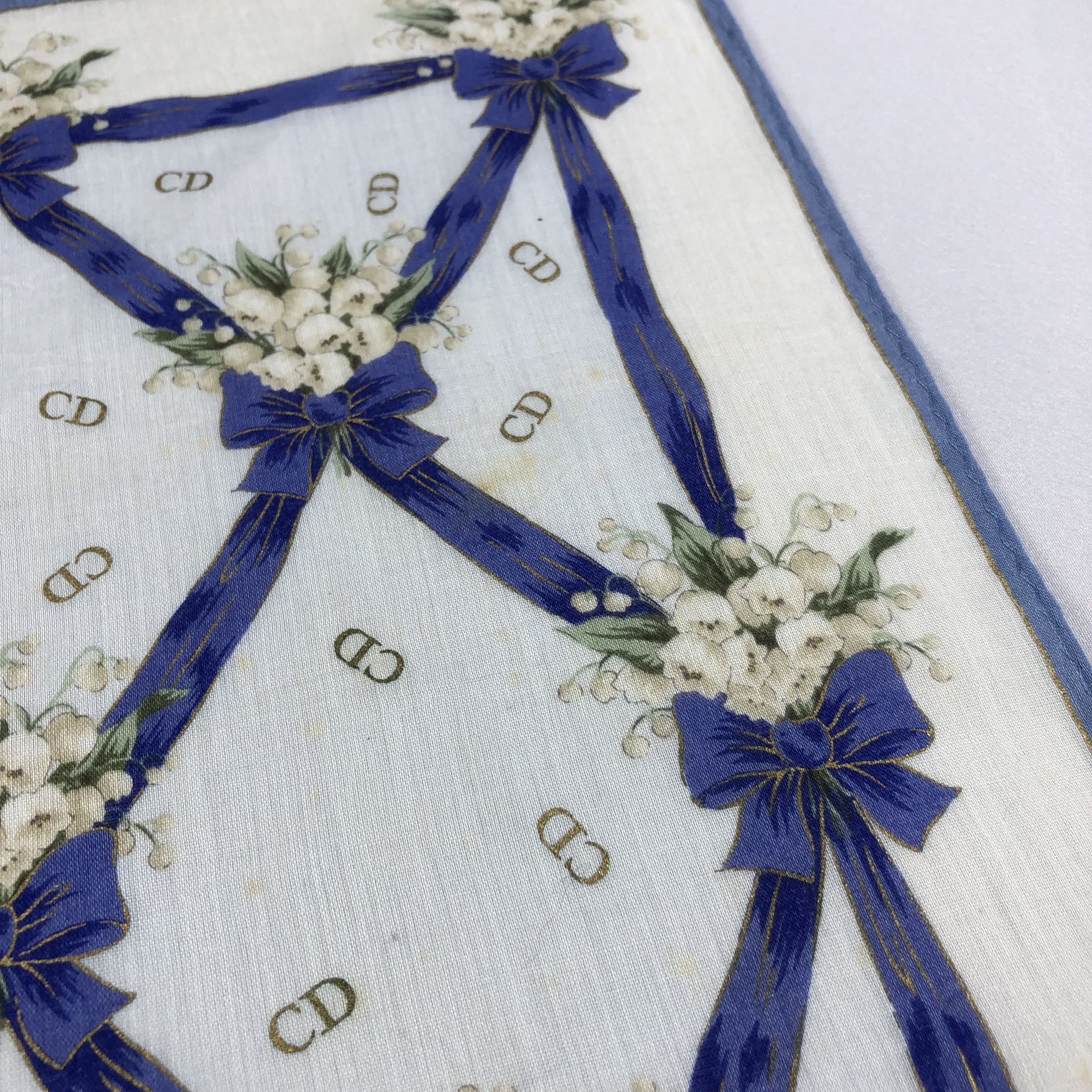 Christian Dior Monsieur Christian Dior CD Handkerchief Neckerchief Bandana H1949 Size ONE SIZE - 11 Thumbnail