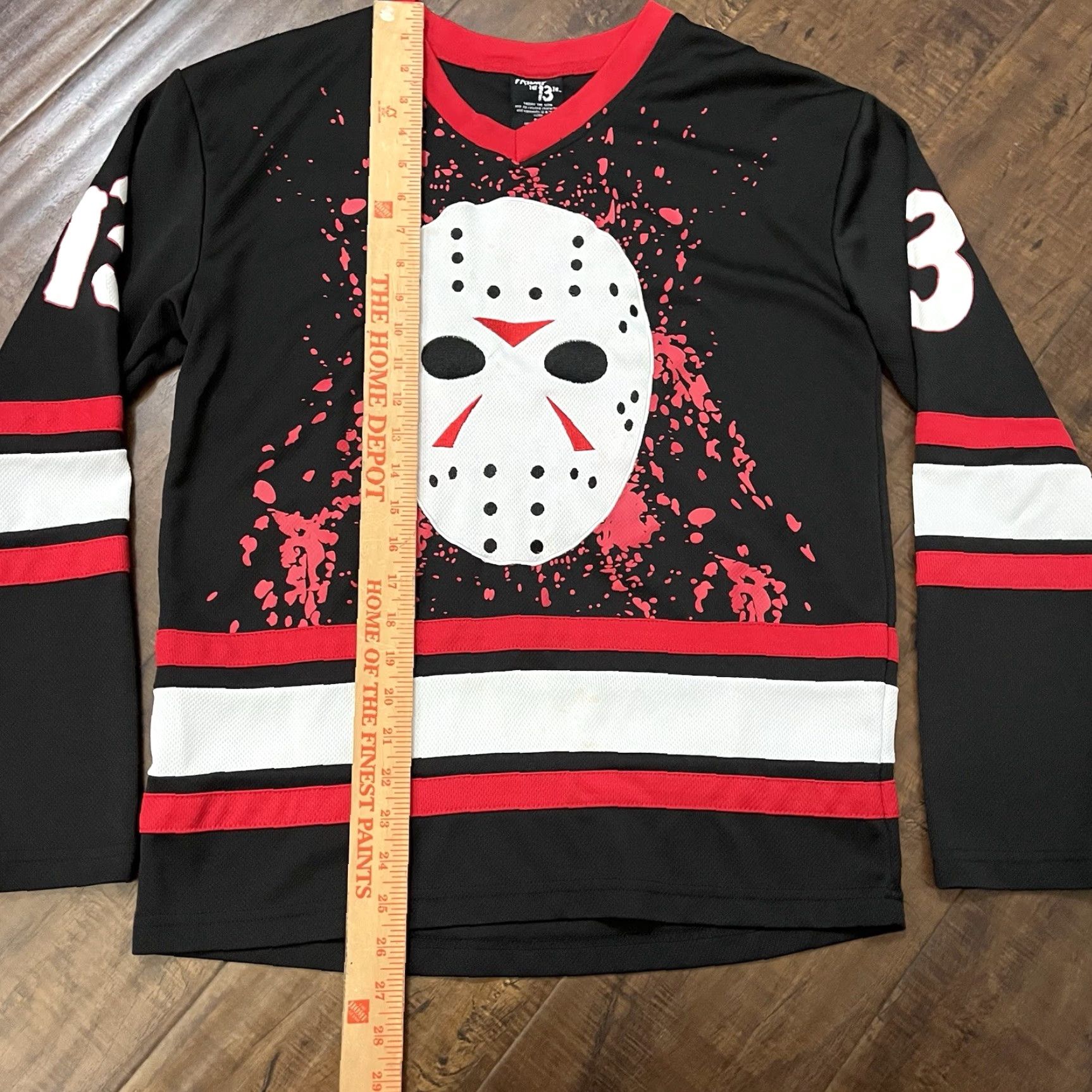 Vintage Bioworld Friday the 13th Jason Voorhees Hockey Jersey Shirt Men S Black Long Sleeve Jersey Halloween Horror 80s 90s Movie Character Size US S / EU 44-46 / 1 - 7 Thumbnail