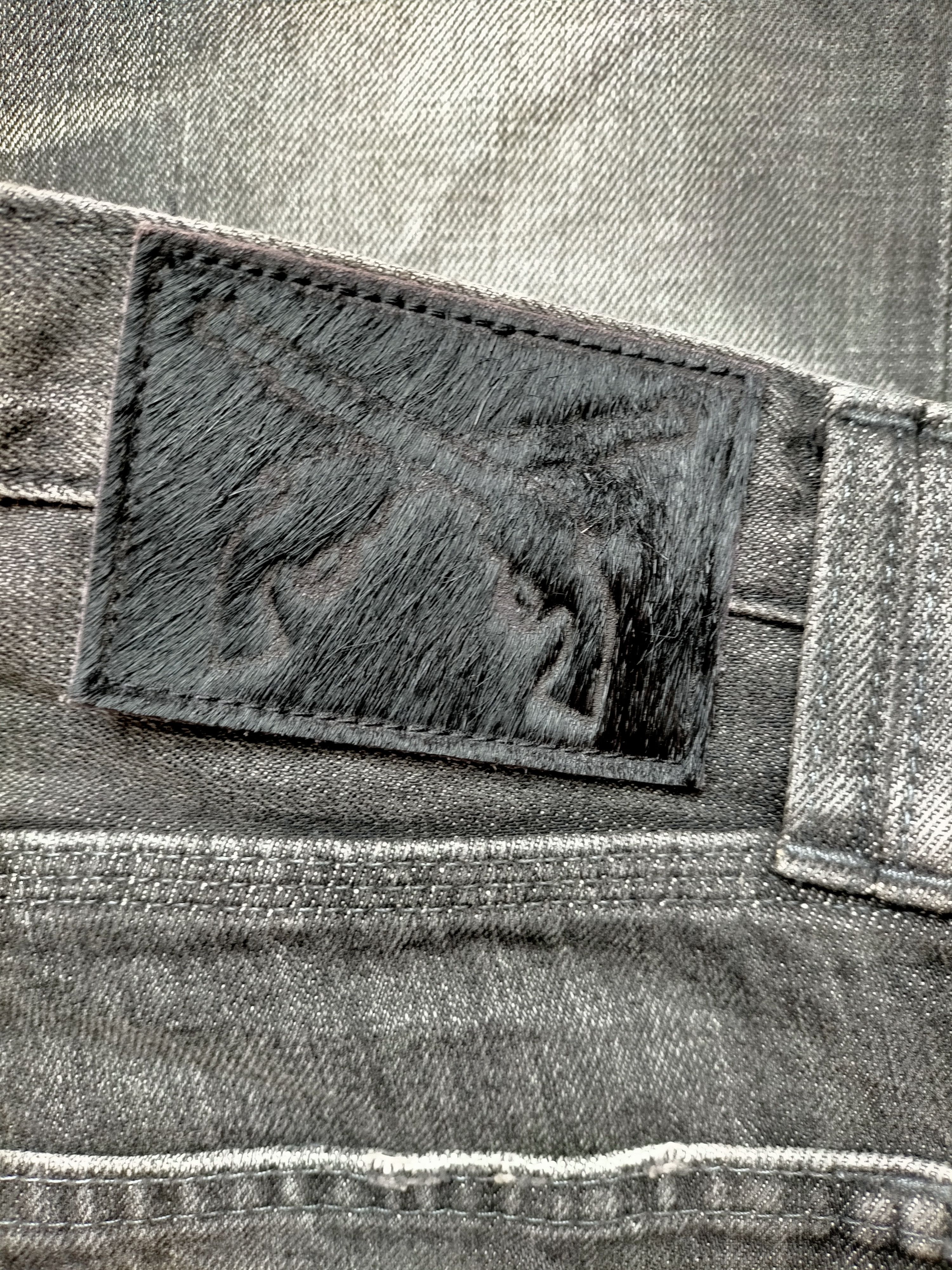 If Six Was Nine Roar Guns Made in Japan Punk style Black Denim Size US 31 - 19 Thumbnail