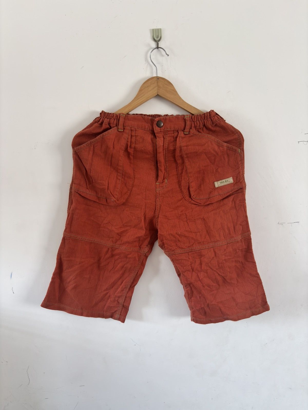 Japanese Brand Japanese Wask Orange Corduroy Shorts Size US 30 / EU 46 - 1 Thumbnail
