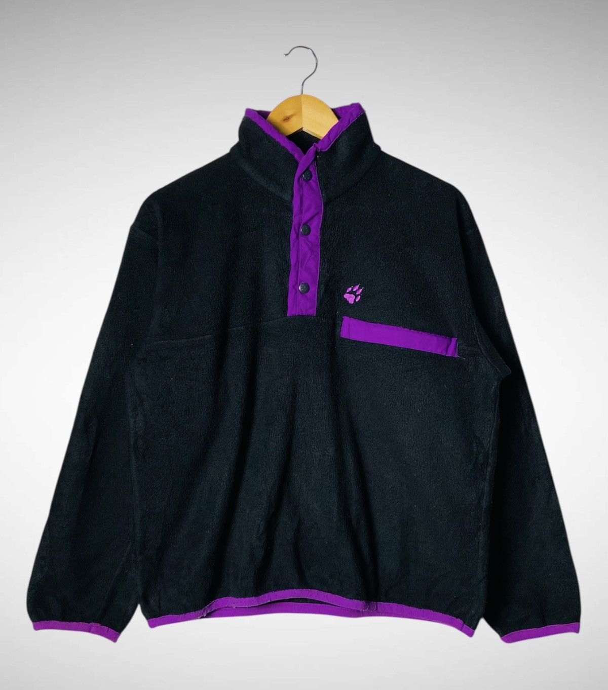 Jack Wolfskin Vintage Jack Wolfskin Half Snap Buttons Fleece Size US L / EU 52-54 / 3 - 1 Thumbnail