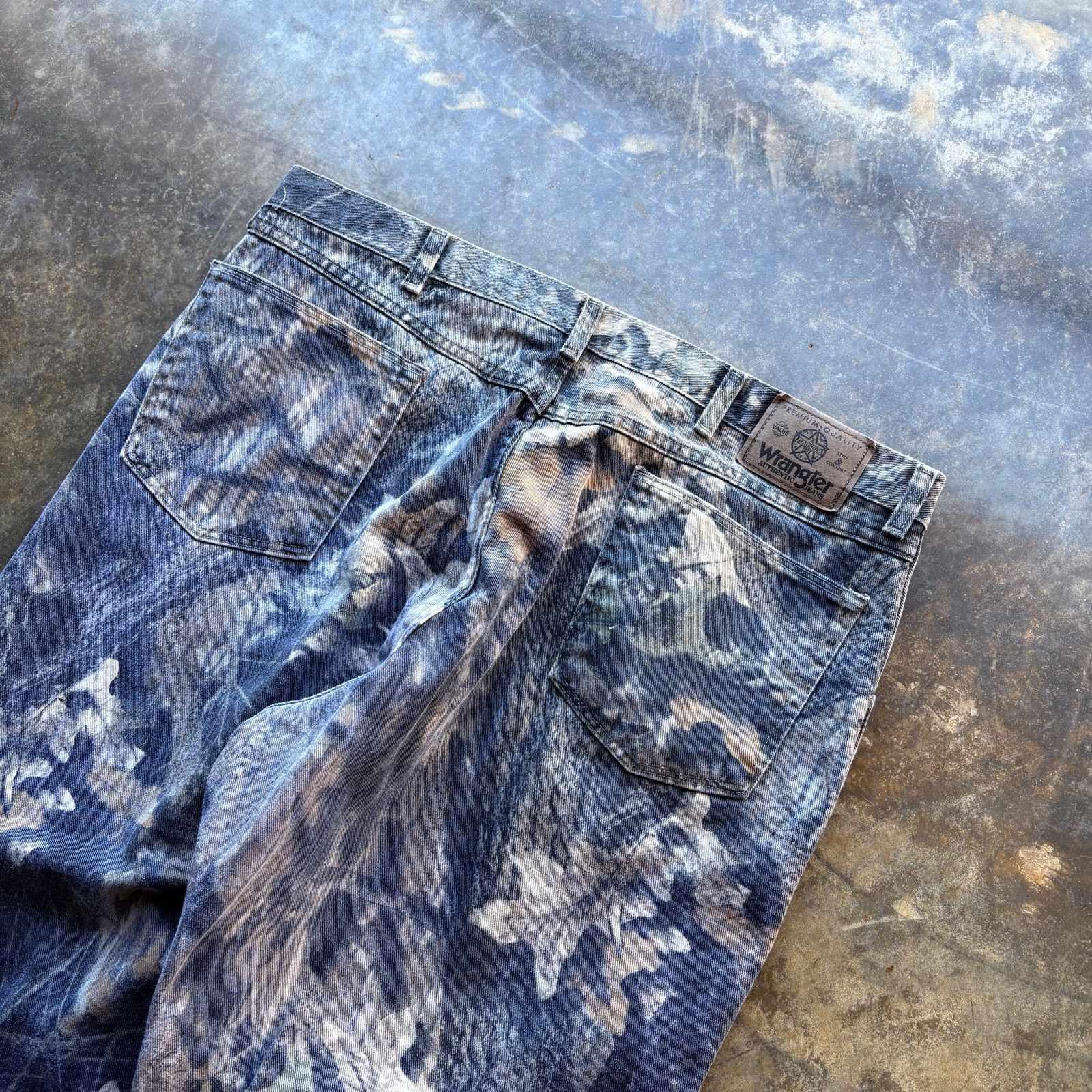 Wrangler Vintage Baggy Wrangler Camo Double Knee Jeans Size US 40 / EU 56 - 2 Thumbnail