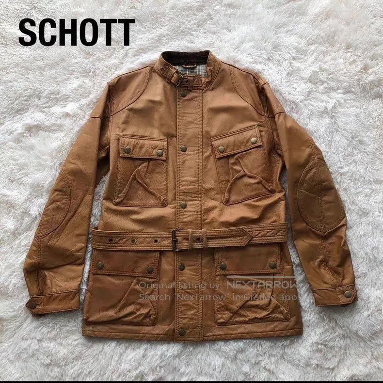 Schott Schott Classic four-bag leather jacket Size US L / EU 52-54 / 3 - 1 Thumbnail