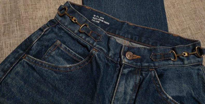 Celine CELINE Chain washed blue jeans Size 25" / US 0 / IT 36 - 3 Thumbnail