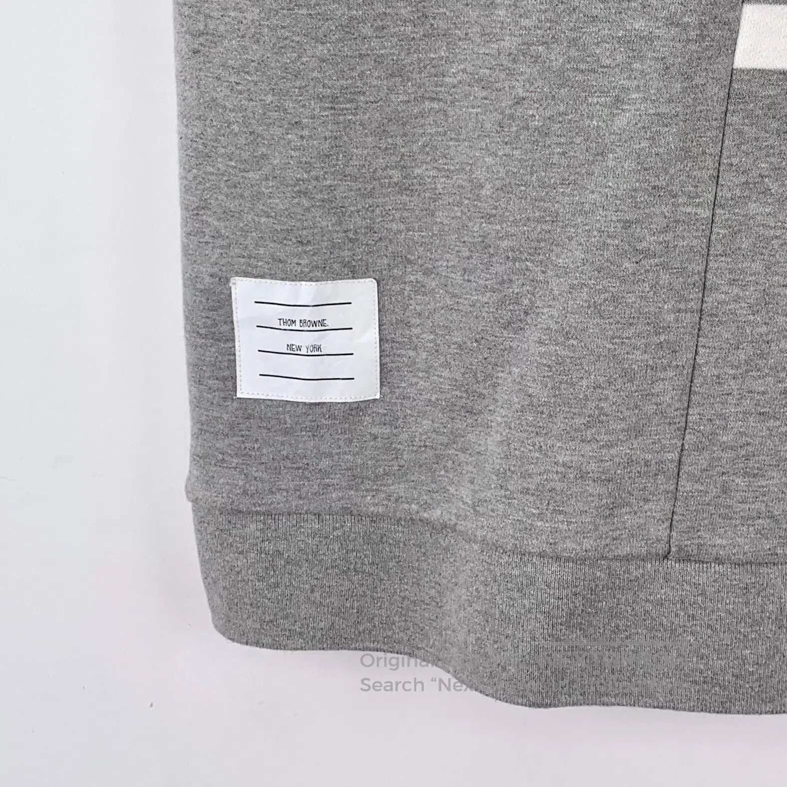 Thom Browne Thom Browne size L Gray classic four-stripe cotton drawstr Size 39" - 5 Thumbnail