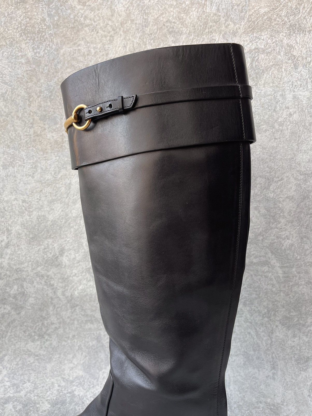 Gucci Gucci Smooth Leather Betis Glamour Riding Boots Size 39 Size US 9 / IT 39 - 13 Thumbnail