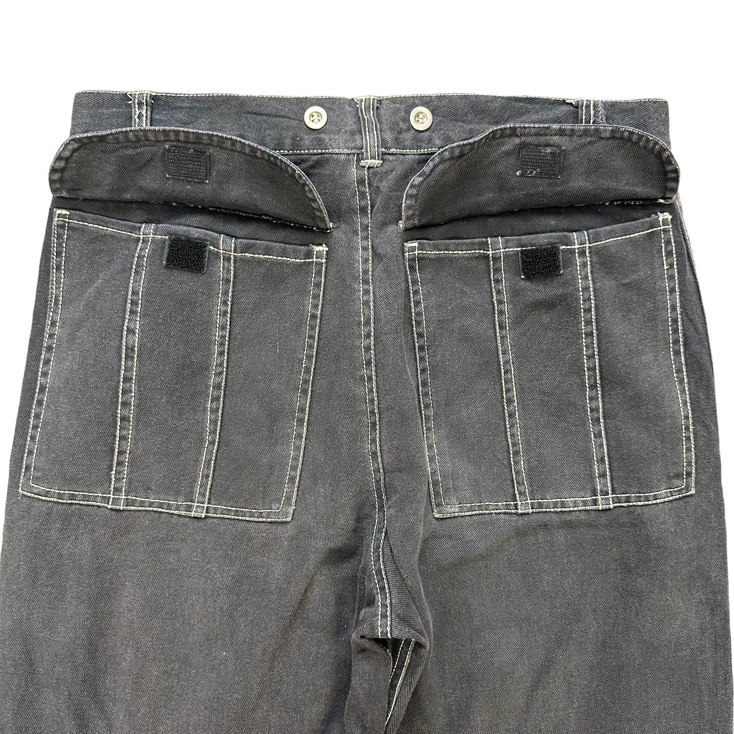 Japanese Brand IHIHI JPN PIERRE CARDIN DOUBLE THIGH 6 POCKET PANT #7794-176 Size US 31 - 12 Thumbnail