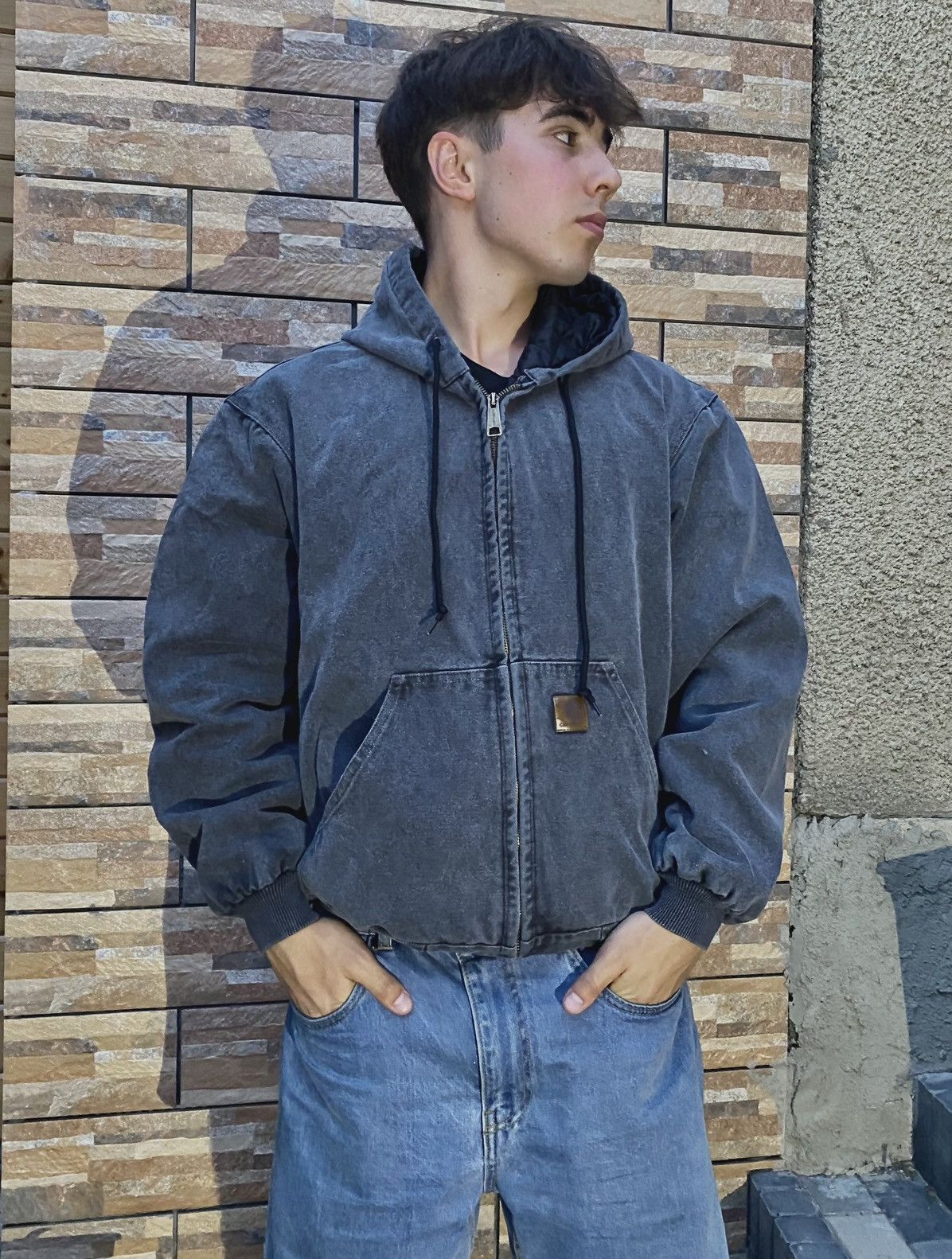 Carhartt Vintage 90s Carhartt Jacket Hooded Zip Up Men's M Size US M / EU 48-50 / 2 - 20 Thumbnail