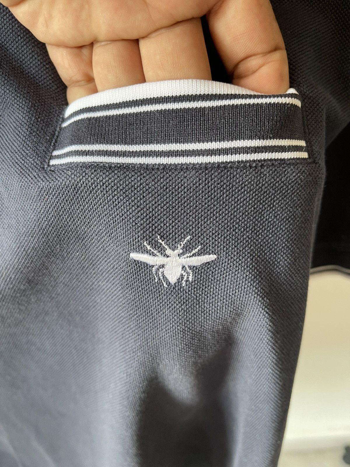 Hedi Slimane Dior Homme Bee Polo Tee 10 Size US L / EU 52-54 / 3 - 4 Thumbnail