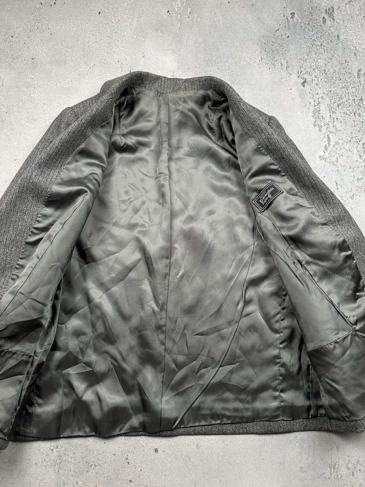 Ermenegildo Zegna Vintage Zegna Wool Blazer Grey Tailored Classic Minimalist Size XL / US 12-14 / IT 48-50 - 3 Thumbnail