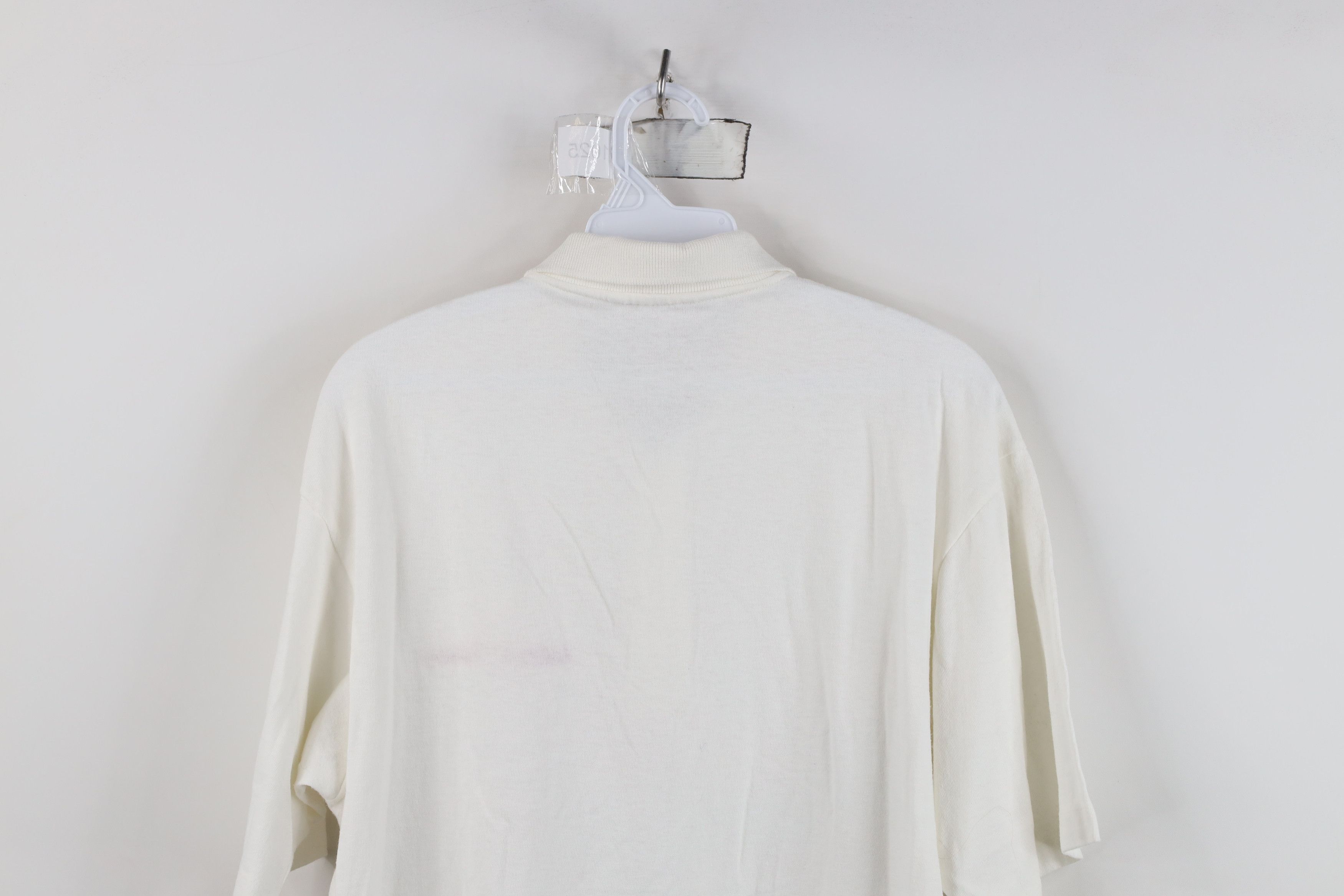 Vintage Vintage 80s 90s Spell Out Animal Farms Polo Shirt White USA Size US L / EU 52-54 / 3 - 14 Thumbnail