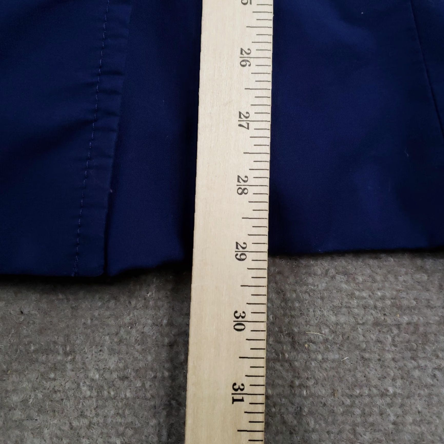 Talbots Talbots Womens Jacket 1X Blue White Striped Nautical Mid-Length Lined Button Size XL / US 12-14 / IT 48-50 - 4 Thumbnail