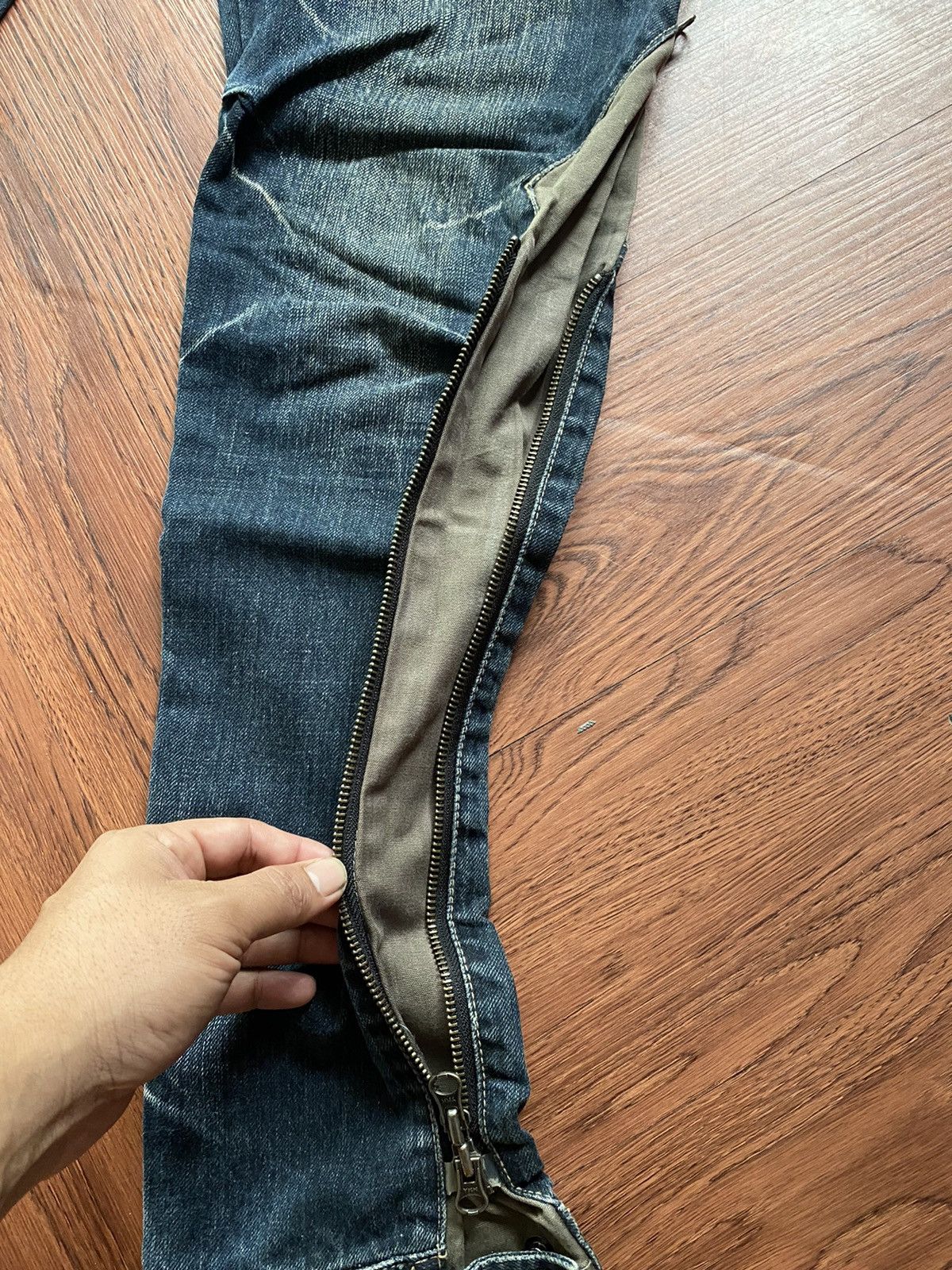If Six Was Nine PPFM Multi Zipper Pants Size US 33 - 5 Thumbnail