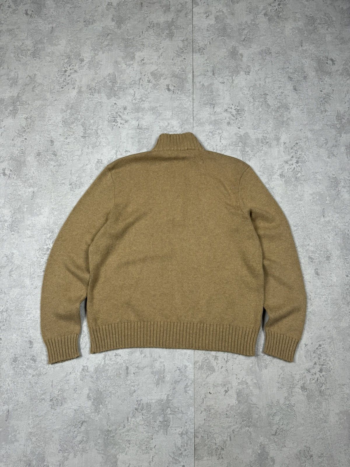 Polo Ralph Lauren Vintage Polo Ralph Lauren Y2K Beige Sweater 1/4 Zip Size L Size US L / EU 52-54 / 3 - 5 Thumbnail