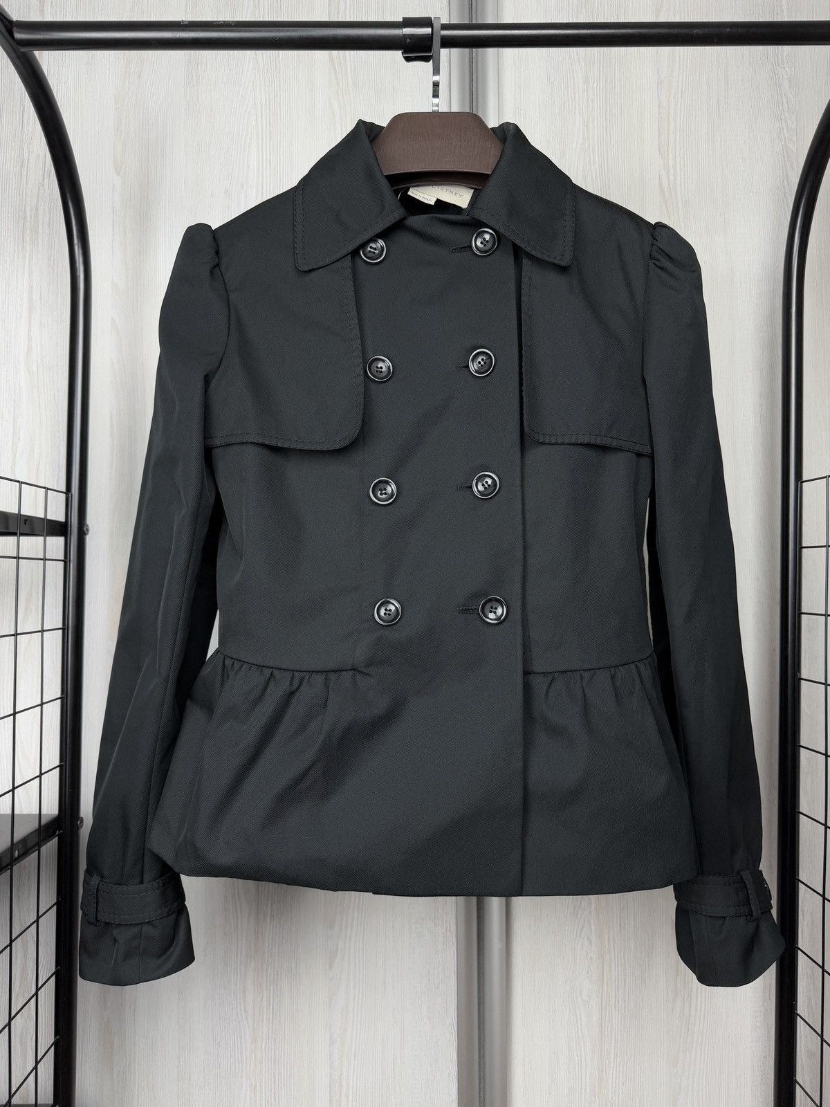 Stella McCartney Stella McCartney Iconic Black Double-Breasted Short Coat Size S / US 4 / IT 40 - 2 Thumbnail