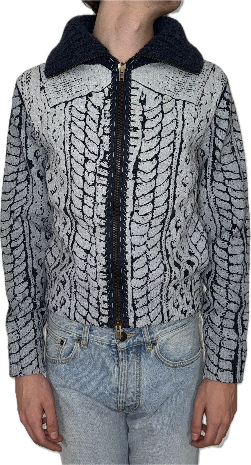 Maison Margiela Maison Margiela Zip-Up Sweater Size US XS / EU 42 / 0 - 1 Thumbnail