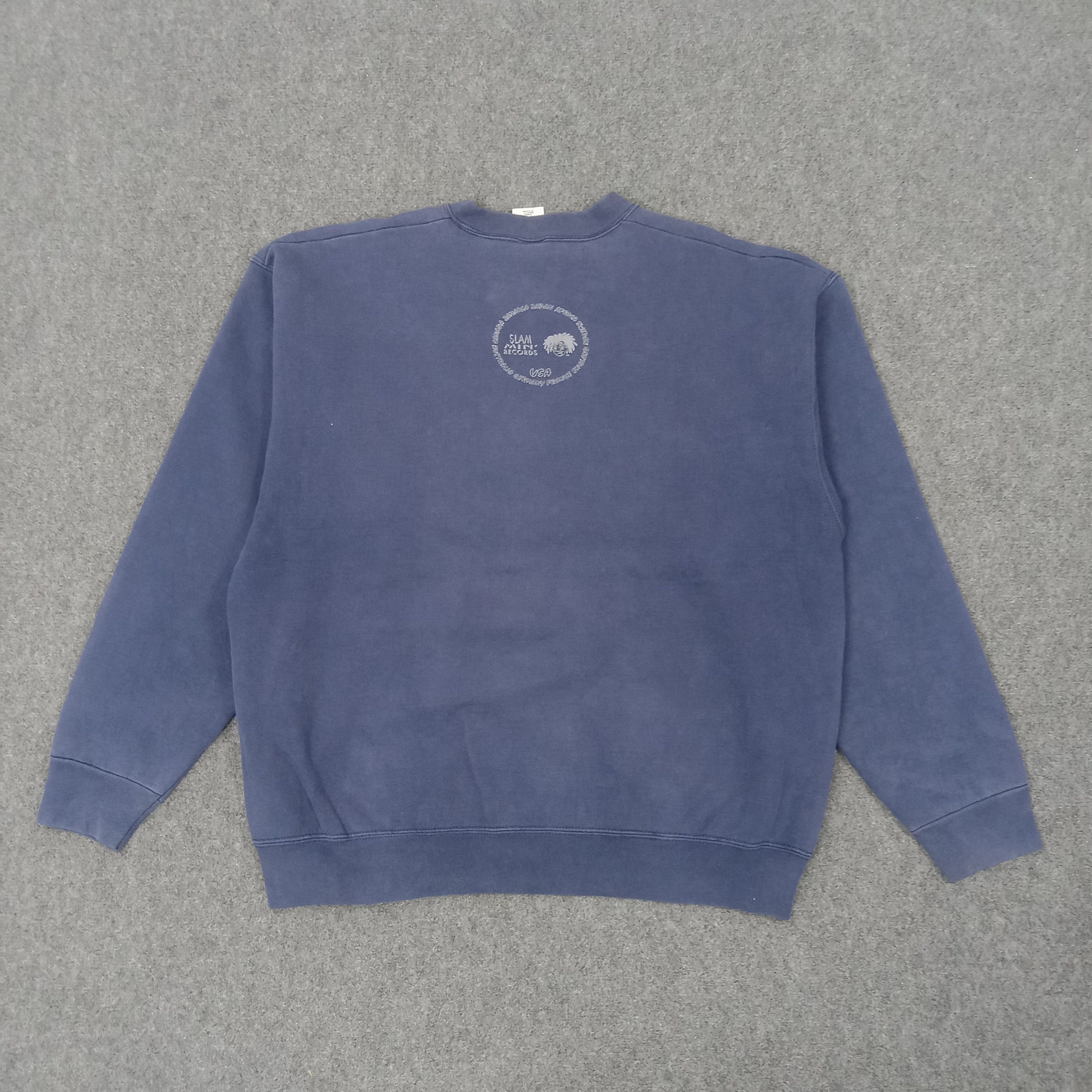 Band Tees × Rap Tees × Vintage Slam Min Records NY American Hip-hop Sweatshirt C221N22 Size US XL / EU 56 / 4 - 4 Thumbnail