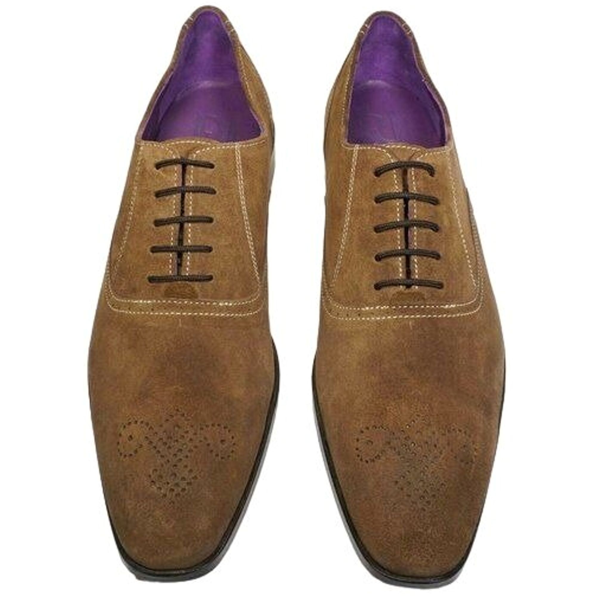 Other NEW Paul Drish Brown Suede Dress Shoes Mens 11 Leather Medal Size US 11 / EU 44 - 9 Thumbnail