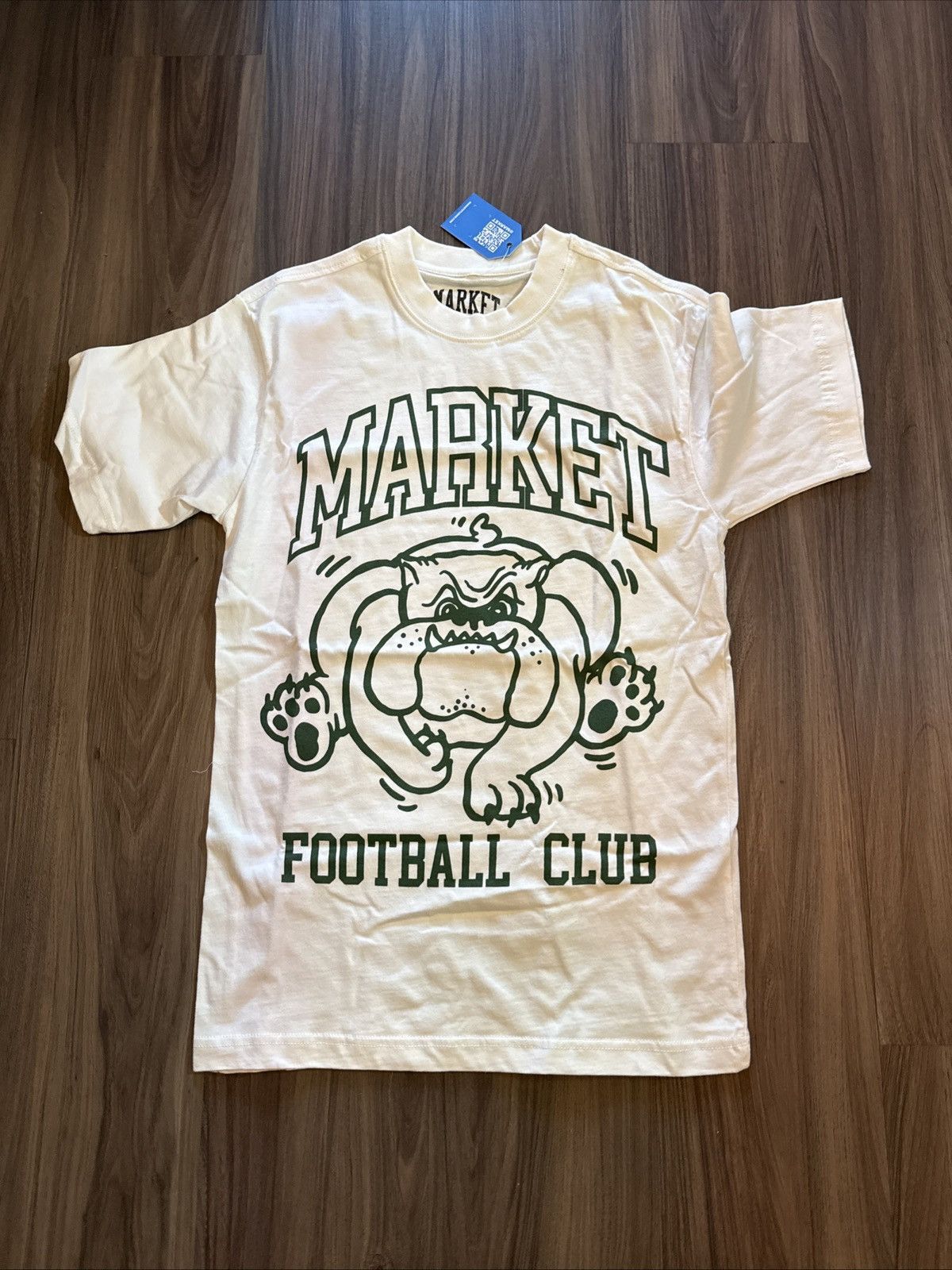 Market MARKET Football Club Bulldog Graphic T-Shirt White X-Small Size US XS / EU 42 / 0 - 1 Thumbnail