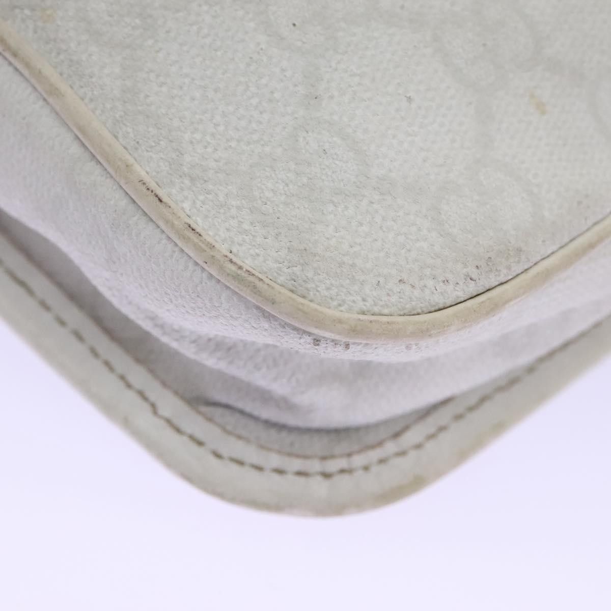 Gucci GUCCI GG Supreme Sherry Line Shoulder Bag Pvc White Gold Size ONE SIZE - 15 Thumbnail