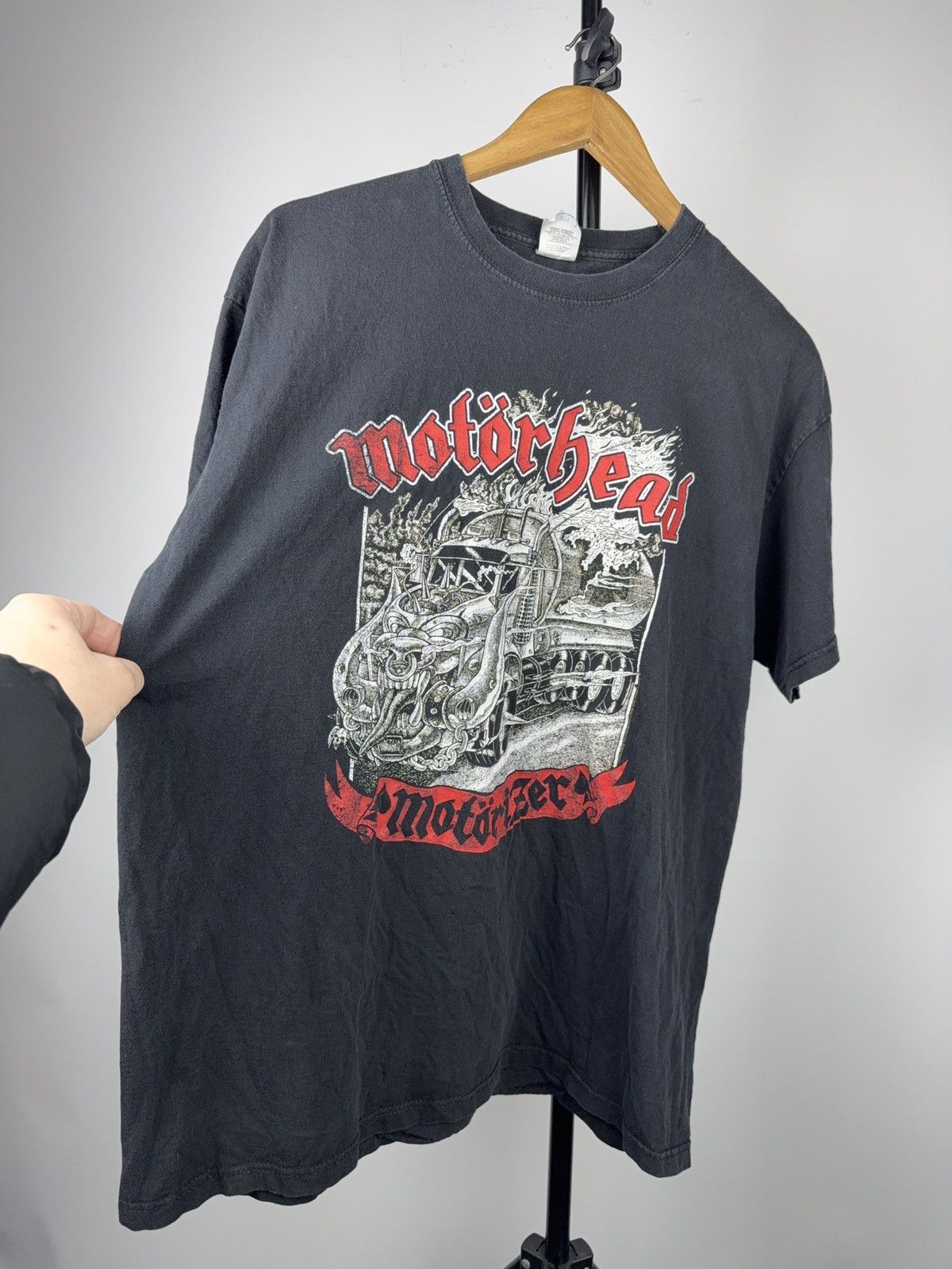 Band Tees 2017 Motorhead Vintage 00s Rock Band Graphic Black T-Shirt Size US L / EU 52-54 / 3 - 2 Thumbnail