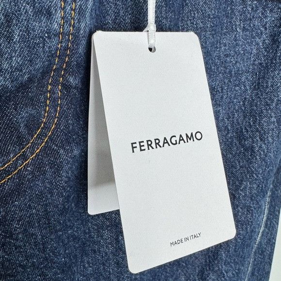Salvatore Ferragamo Ferragamo Marmorizzato Cotton Denim Jeans Blue Men’s IT 52/U Size US 36 / EU 52 - 5 Thumbnail