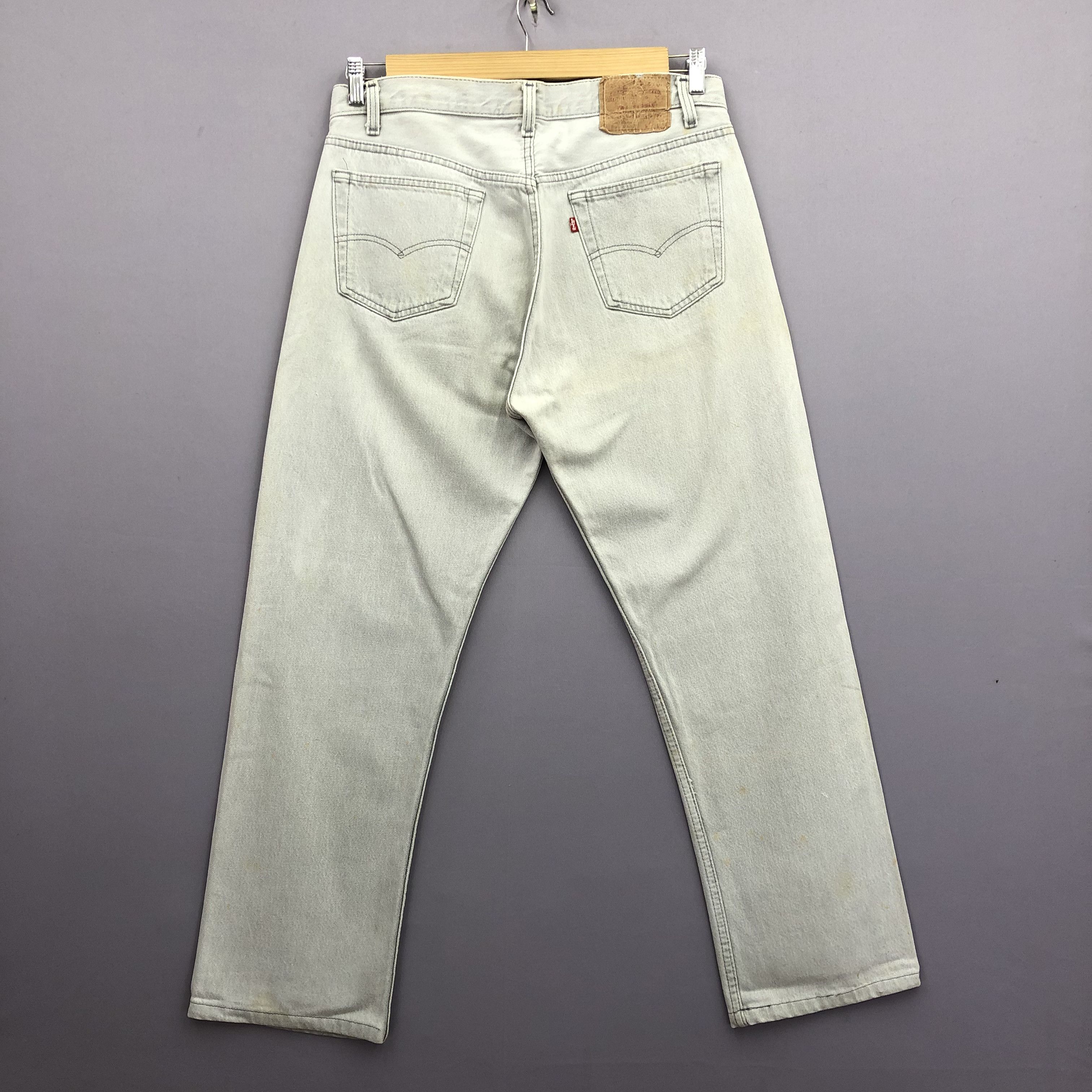Levi's Vintage Levis 501 Gray Jeans Levi's Button Fly Faded Denim Size US 34 / EU 50 - 2 Thumbnail
