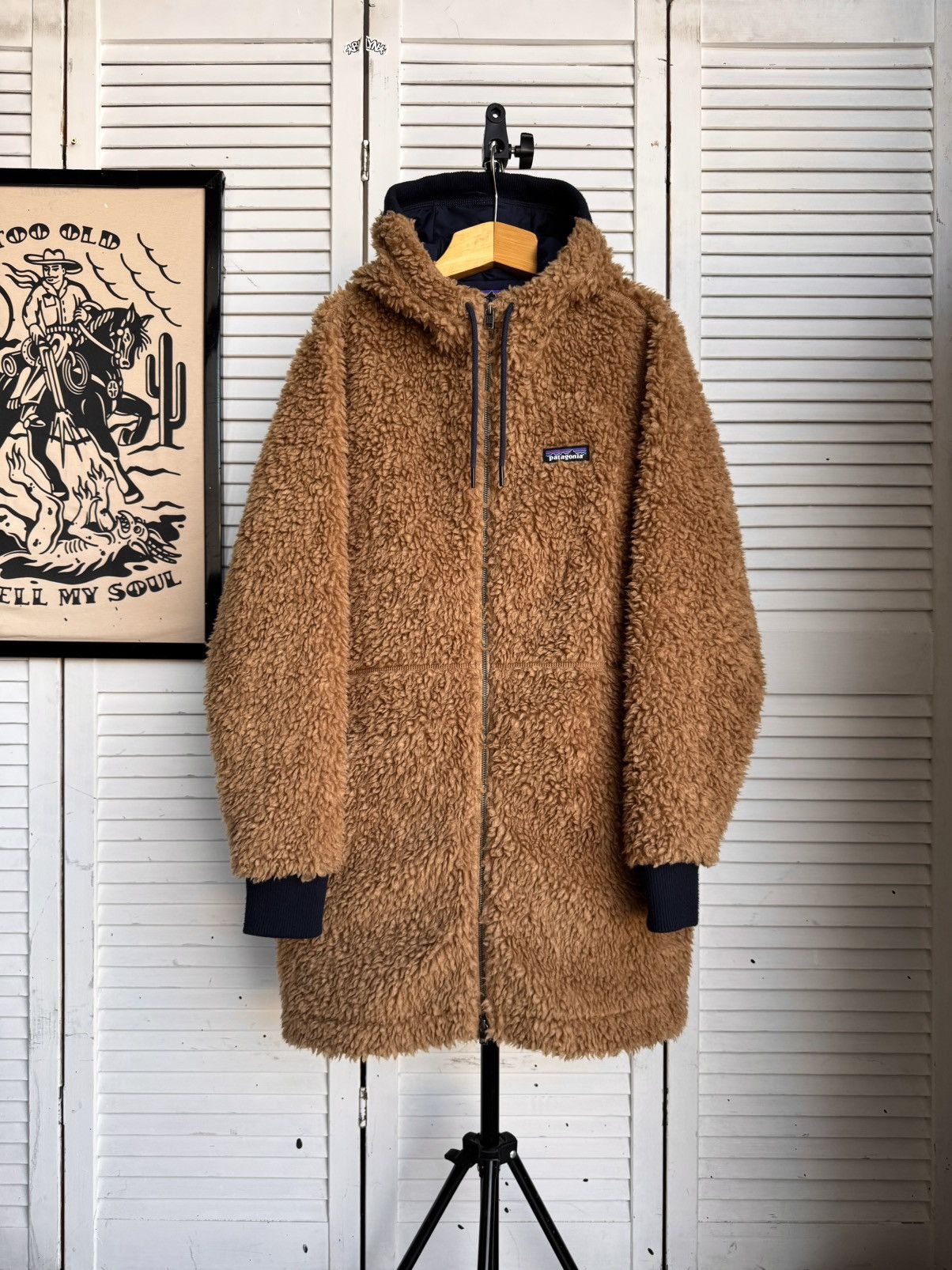 Patagonia Patagonia Dusty Mesa Parka Jacket Sherpa Ivory Long Coat Y2K Size S / US 4 / IT 40 - 1 Thumbnail