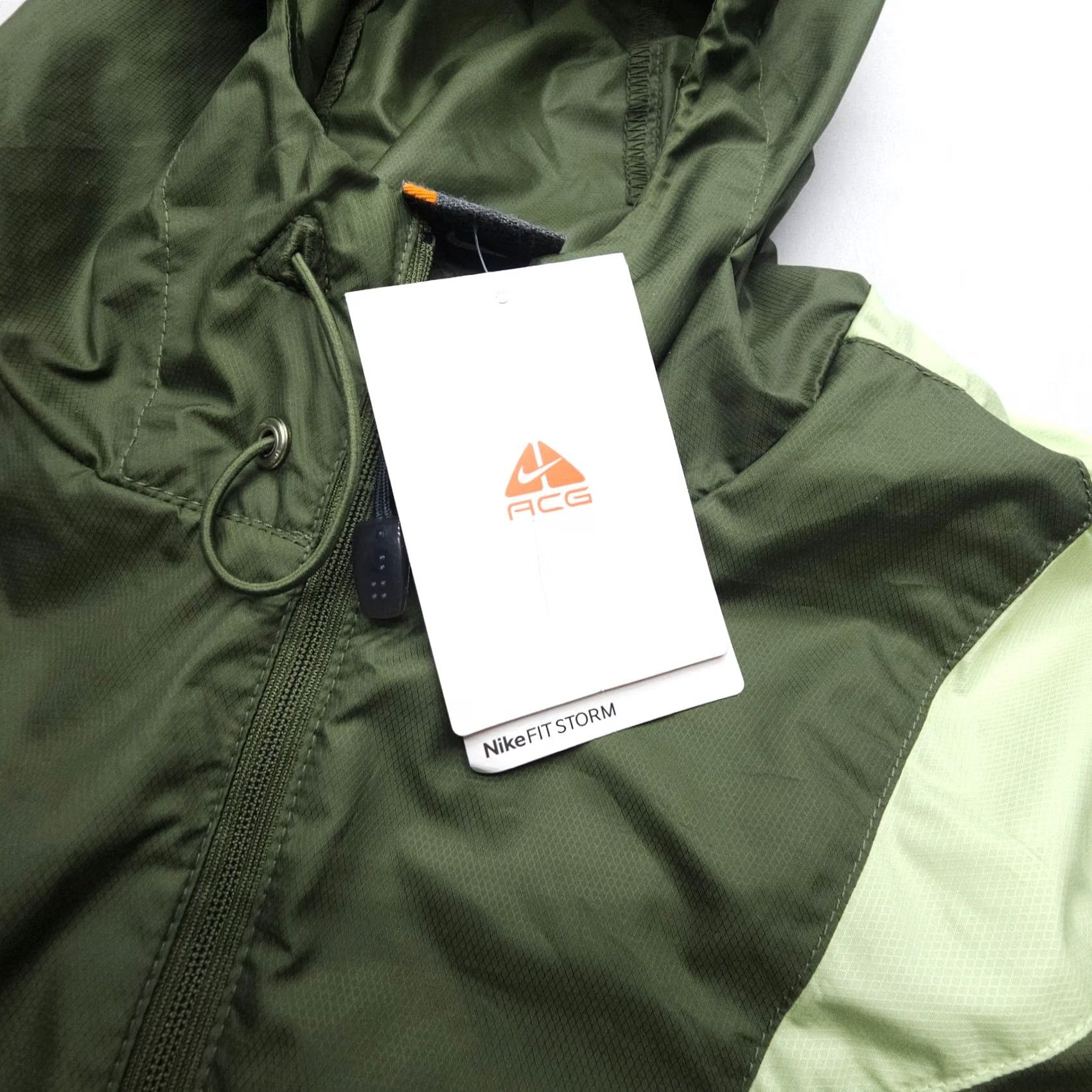 Nike Nike ACG Windbreaker Jacket Womens S Colorblock Green Lightweight Pockets Modern Gorpcore Y2K NWT Size S / US 4 / IT 40 - 5 Thumbnail