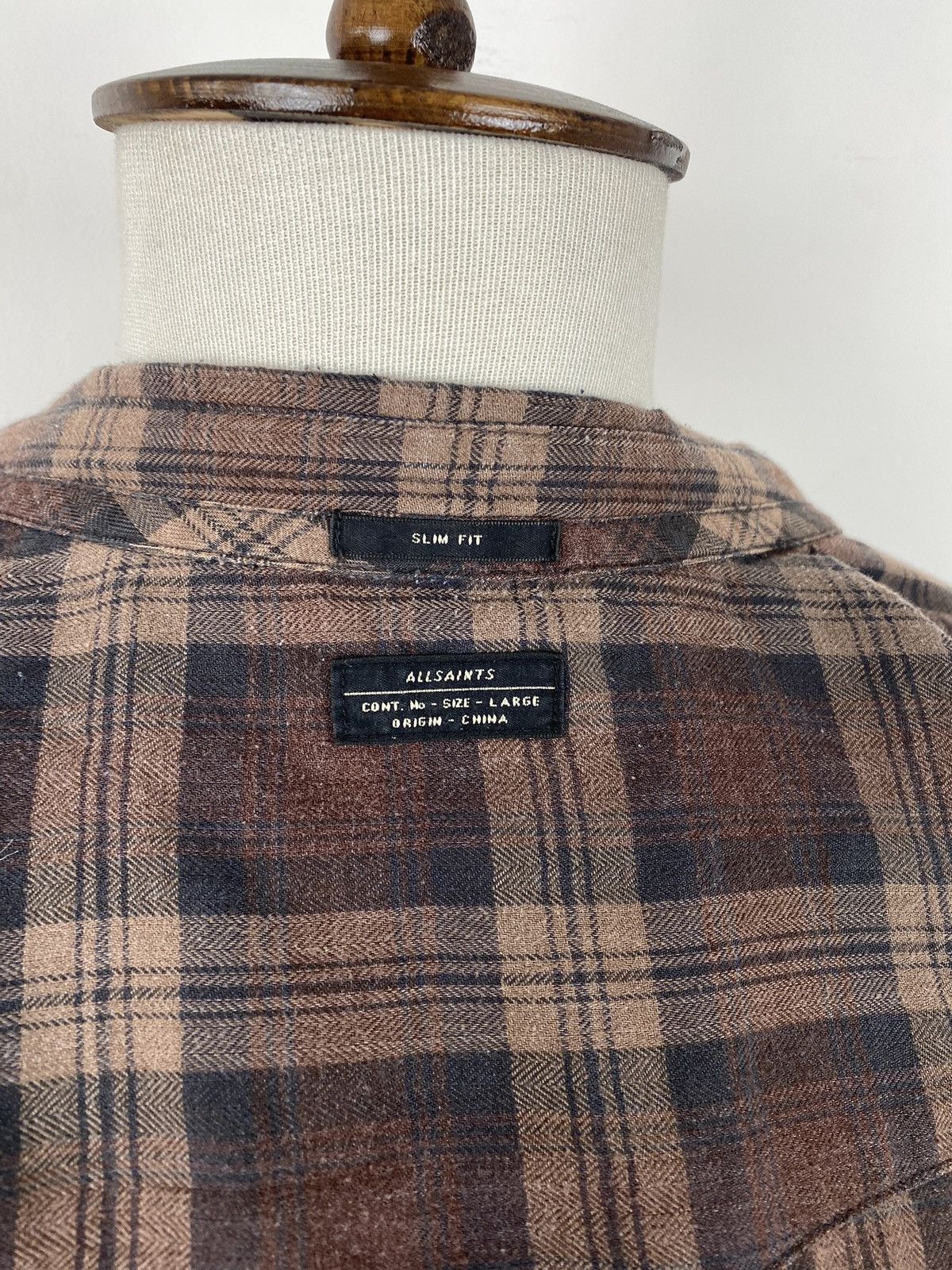 Allsaints Men’s Allsaints Plains Long Sleeve Shirt size L Size US L / EU 52-54 / 3 - 5 Thumbnail